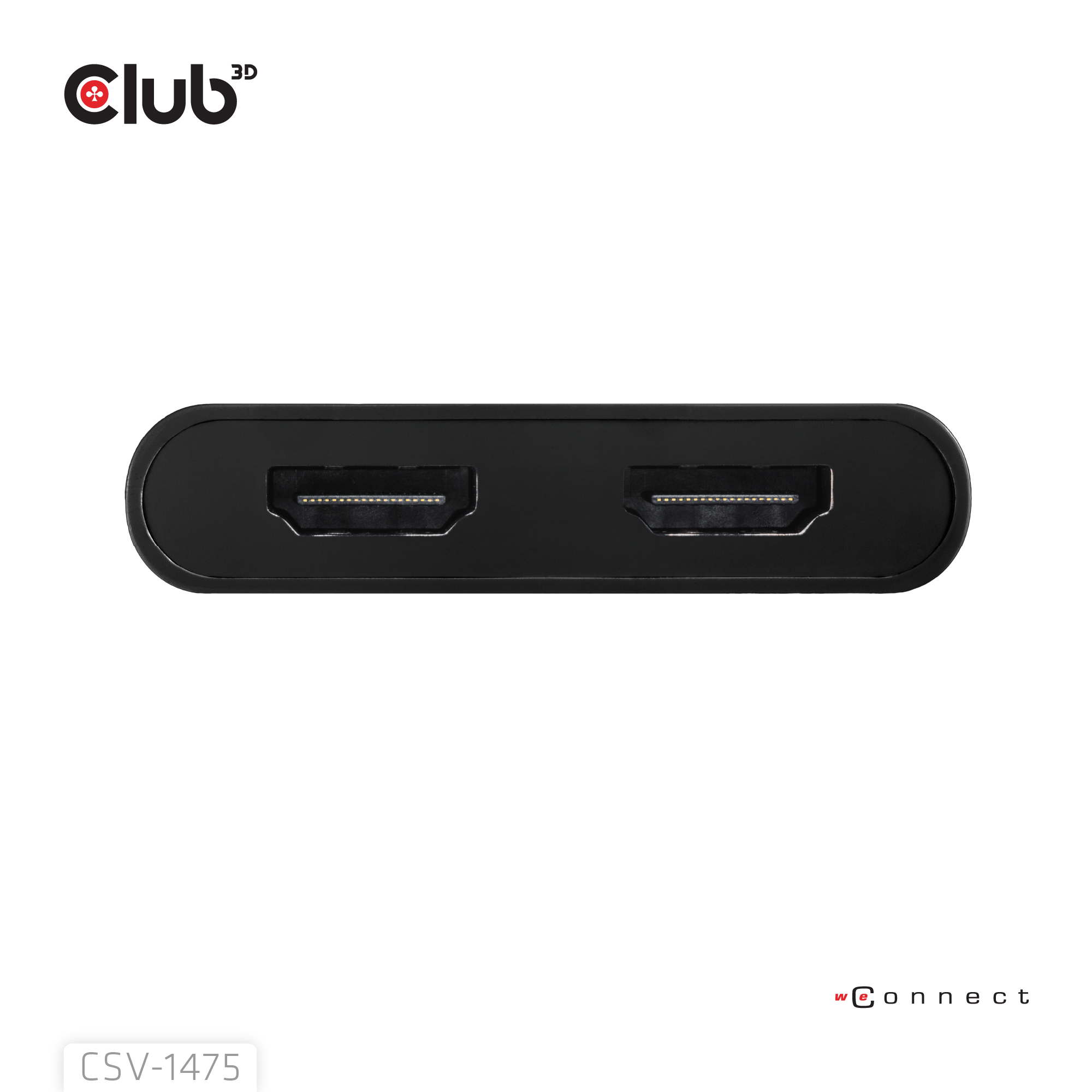 CLUB3D CSV-1475 Videosplitter USB Typ-C 2x HDMI