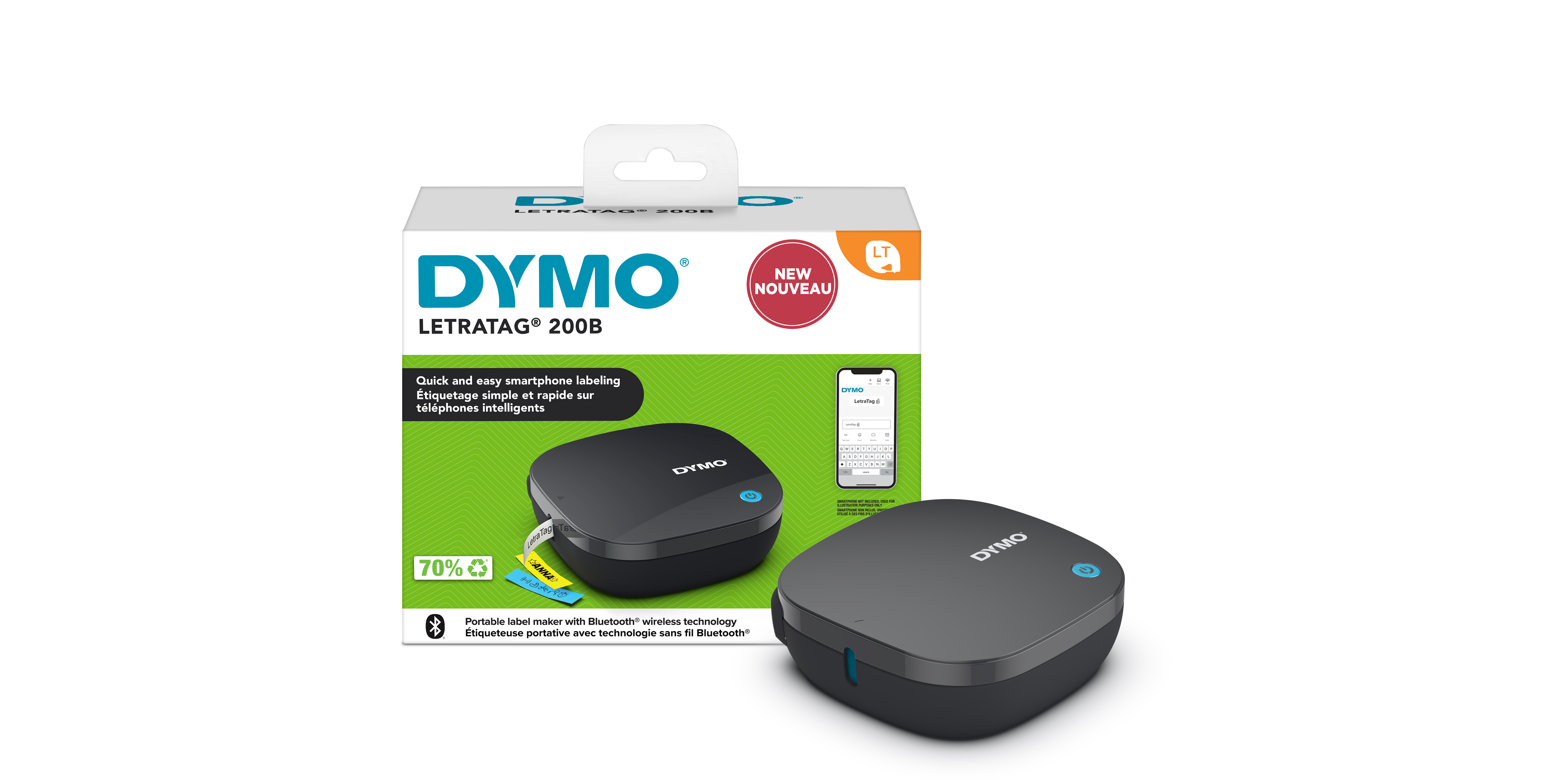 DYMO LT-200B kleines Display mit 6 Geräten + 20 Bänder Etikettendrucker