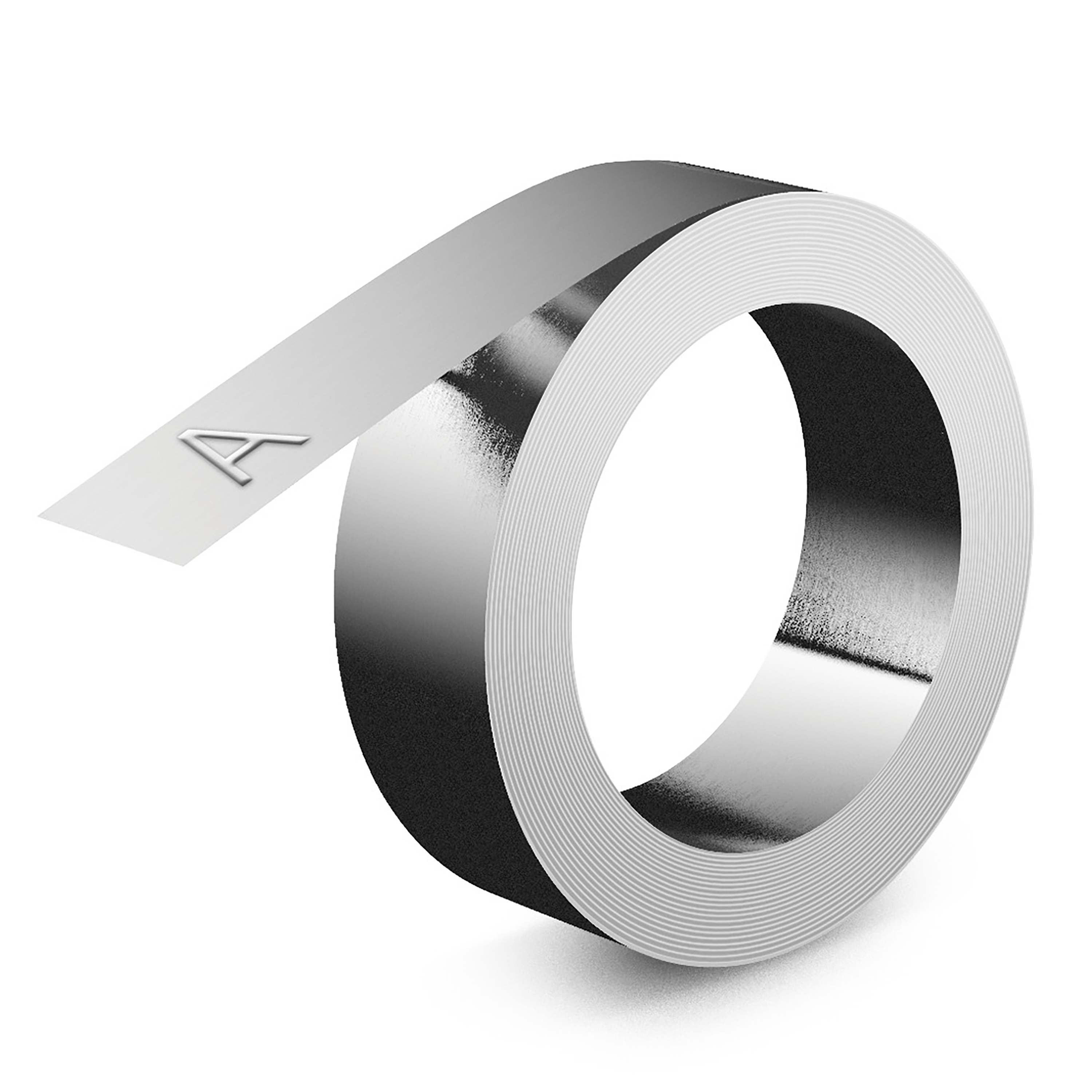 DYMO Prägeband Rhino 12mmx4.80m Alu nicht klebend