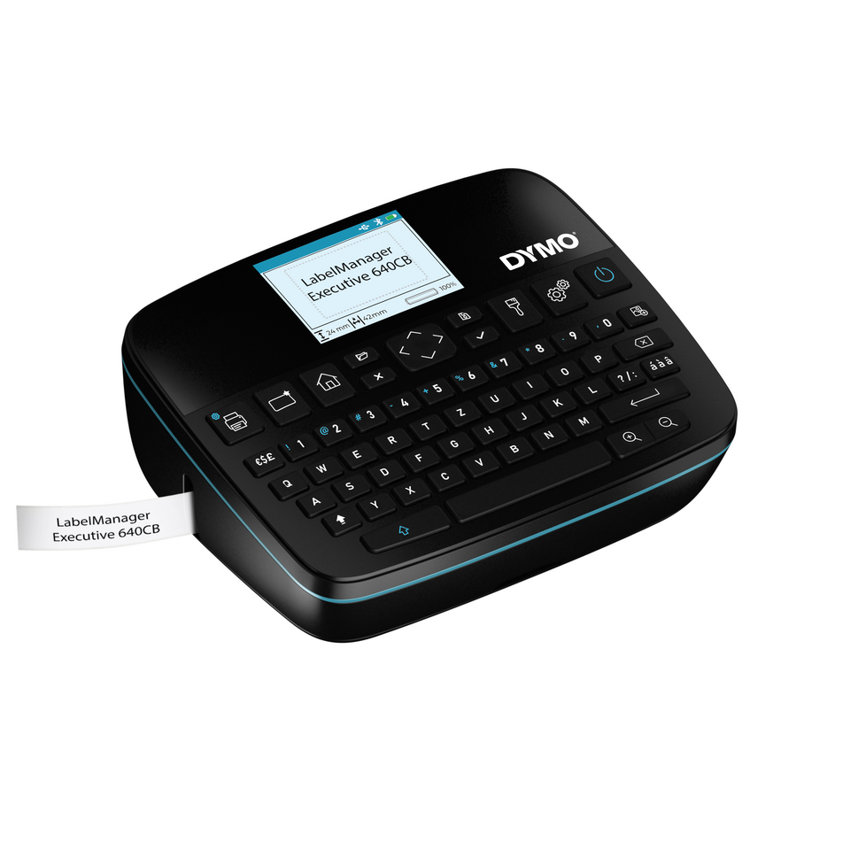 DYMO LabelManager 640CB 6/9/12/19/24mm D1-Bänder Qwertz Etikettendrucker