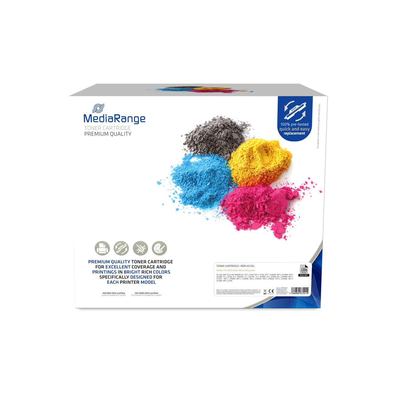 MediaRange Toner für Brother TN-2410   schwarz Toner Brother