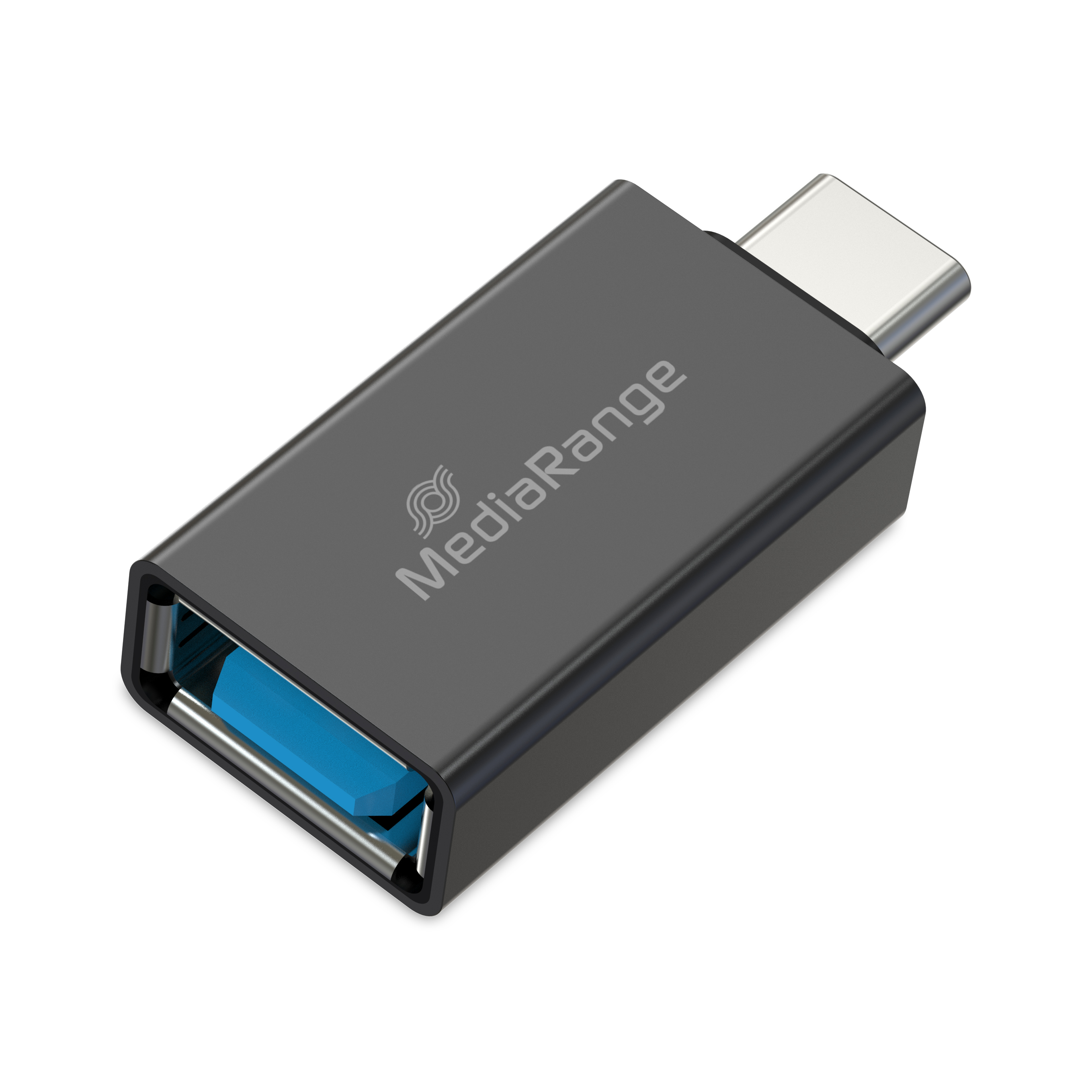 MediaRange Universaler USB-A auf USB-C Adapter   schwarz