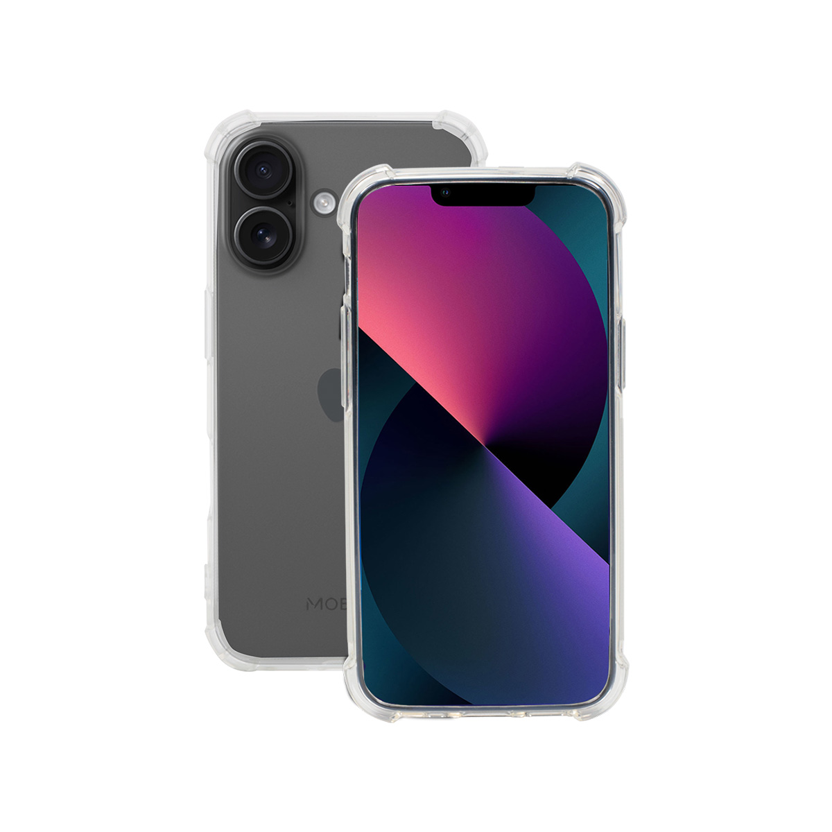 Mobilis R Series for iPhone 16 - Transparent - Soft bag