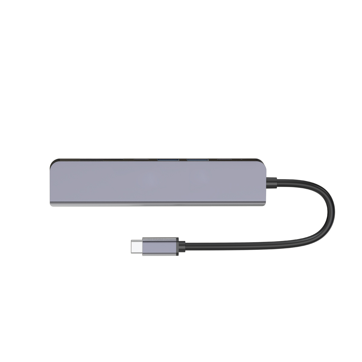 MediaRange HUB USB-C 5 in 1 Multiport Adapter, silber