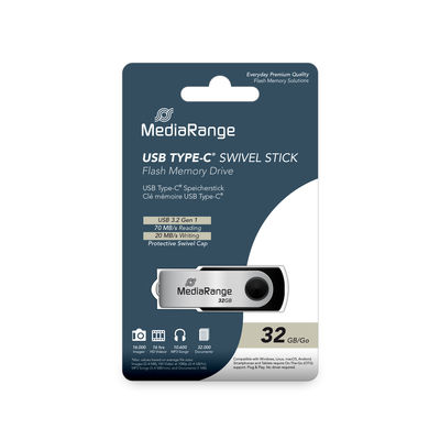 MediaRange USB-Stick  USB 3.2 Gen1 USB-C   32GB USB-Stick