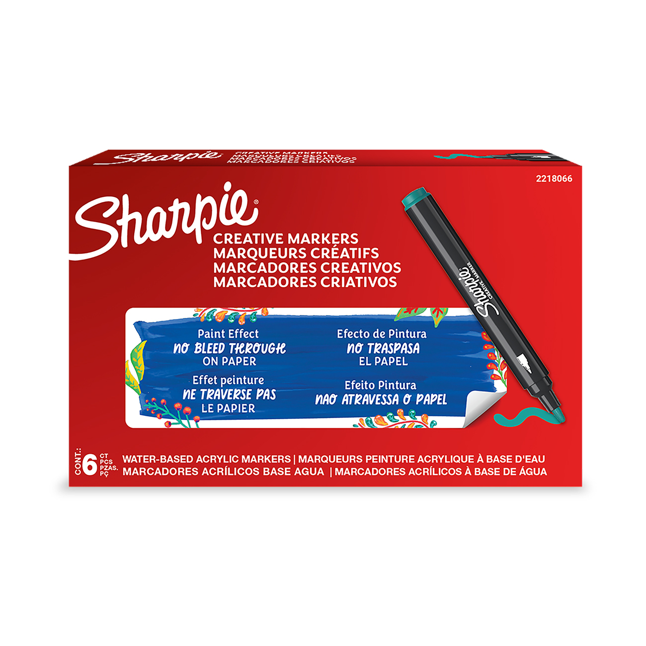 Sharpie Kreativmarker Rundspitze Acryl grün