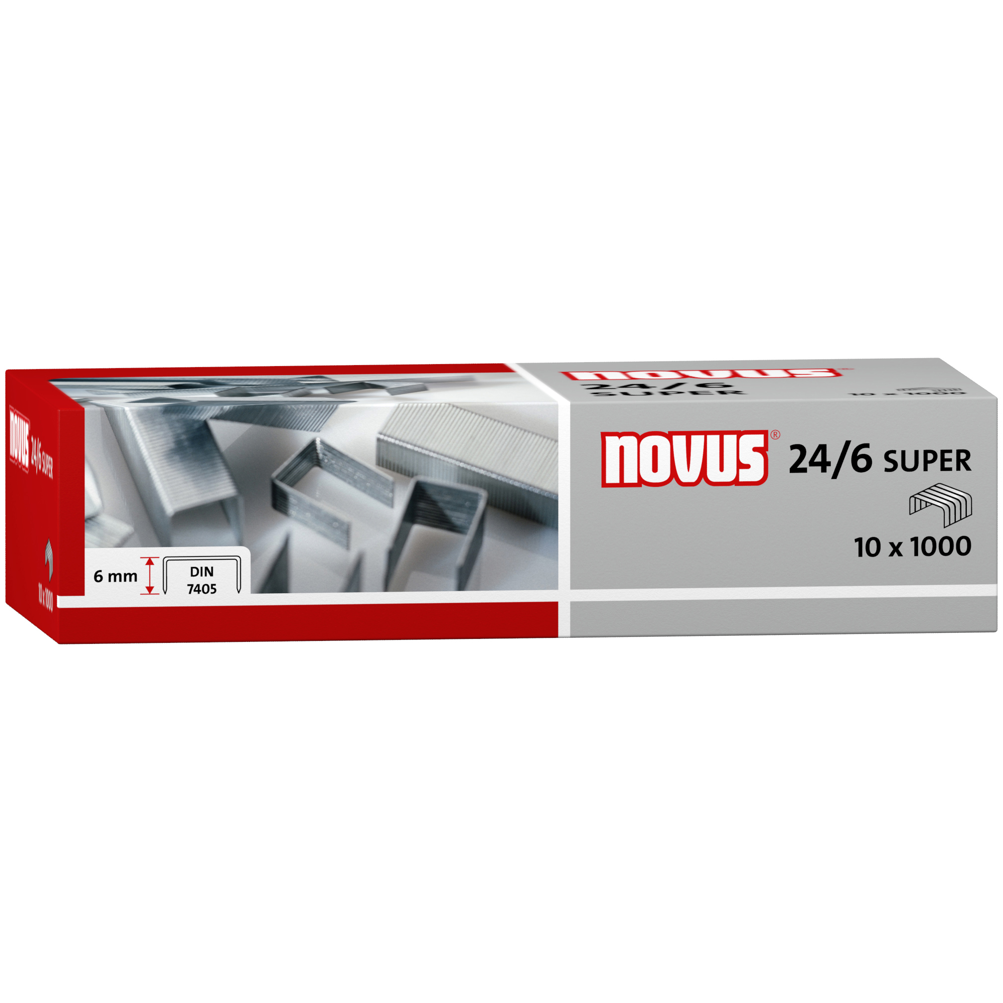 NOVUS Heftklammern 24/6 DIN SUPER 10.000 Stk. 6mm Heften,Lochen,Kleben