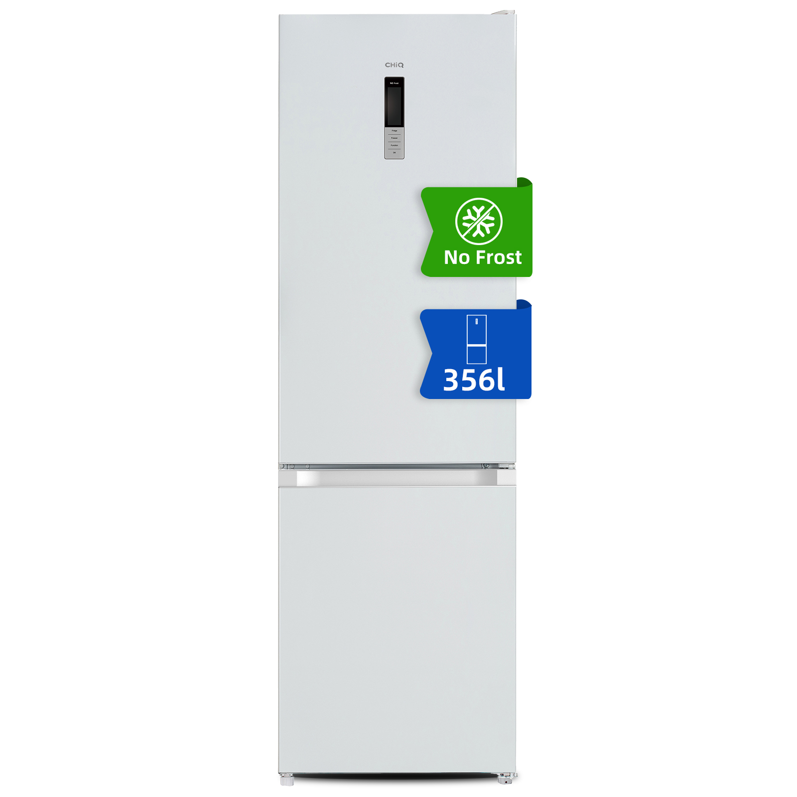 CHiQ Kühl-Gefrierkombi GCB377NEIDW 260L/96L wh D (Speditionsversand) Kühlen & Gefrieren