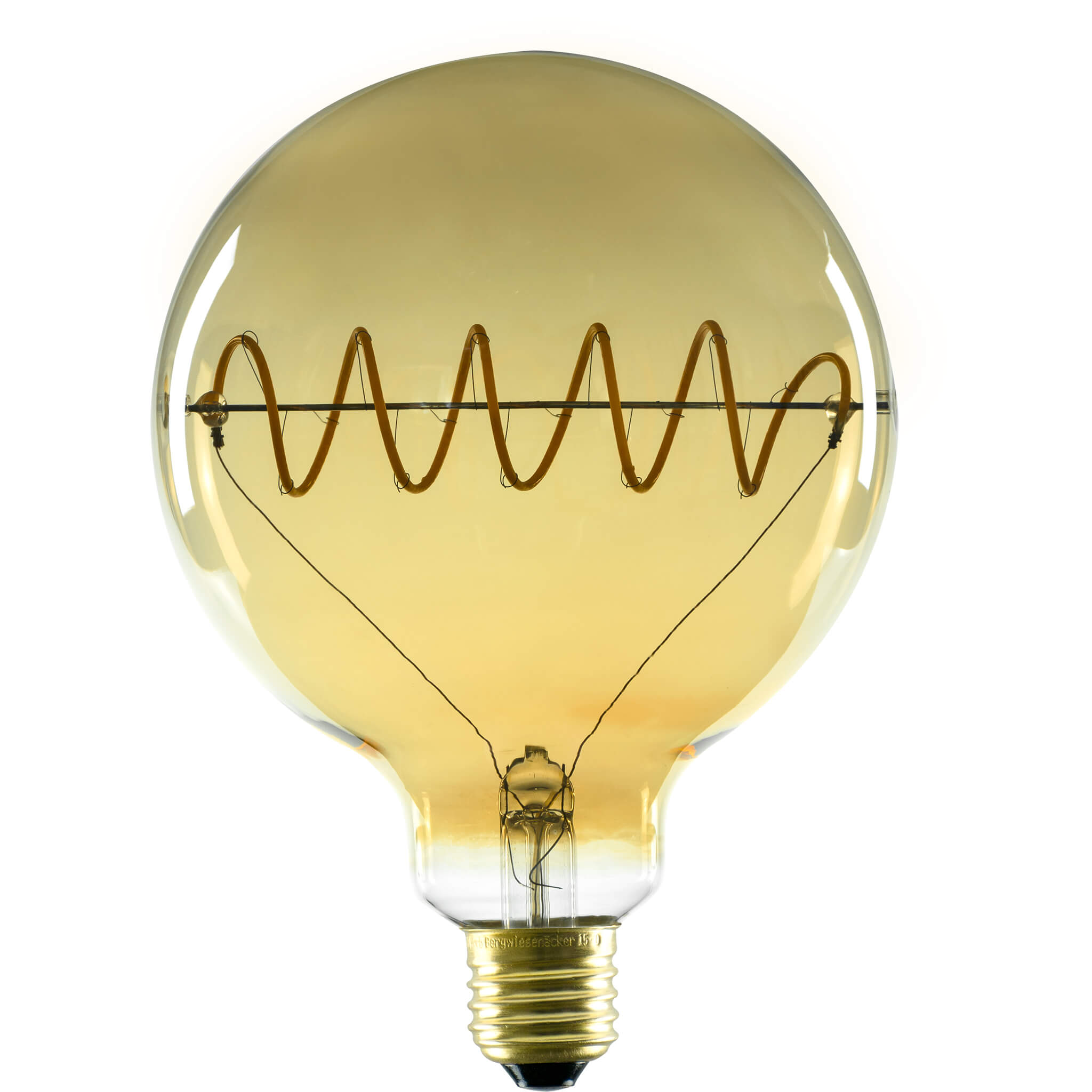 SEGULA LED Bridge Globe 125 Curved Plus gold E27 6,5W 1900K LED