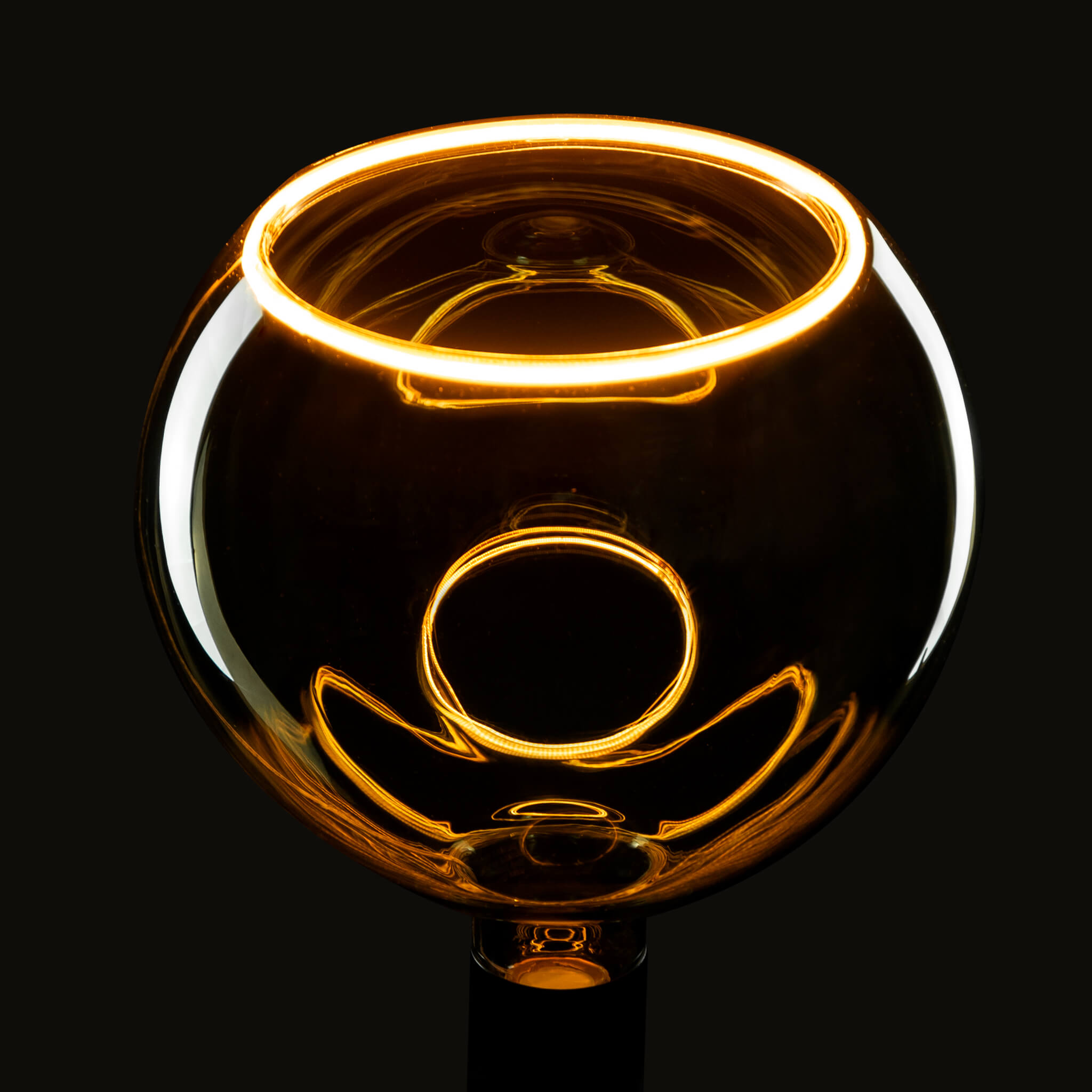 SEGULA LED Floating Globe 200 smokey grau E27 300Lm 1900K