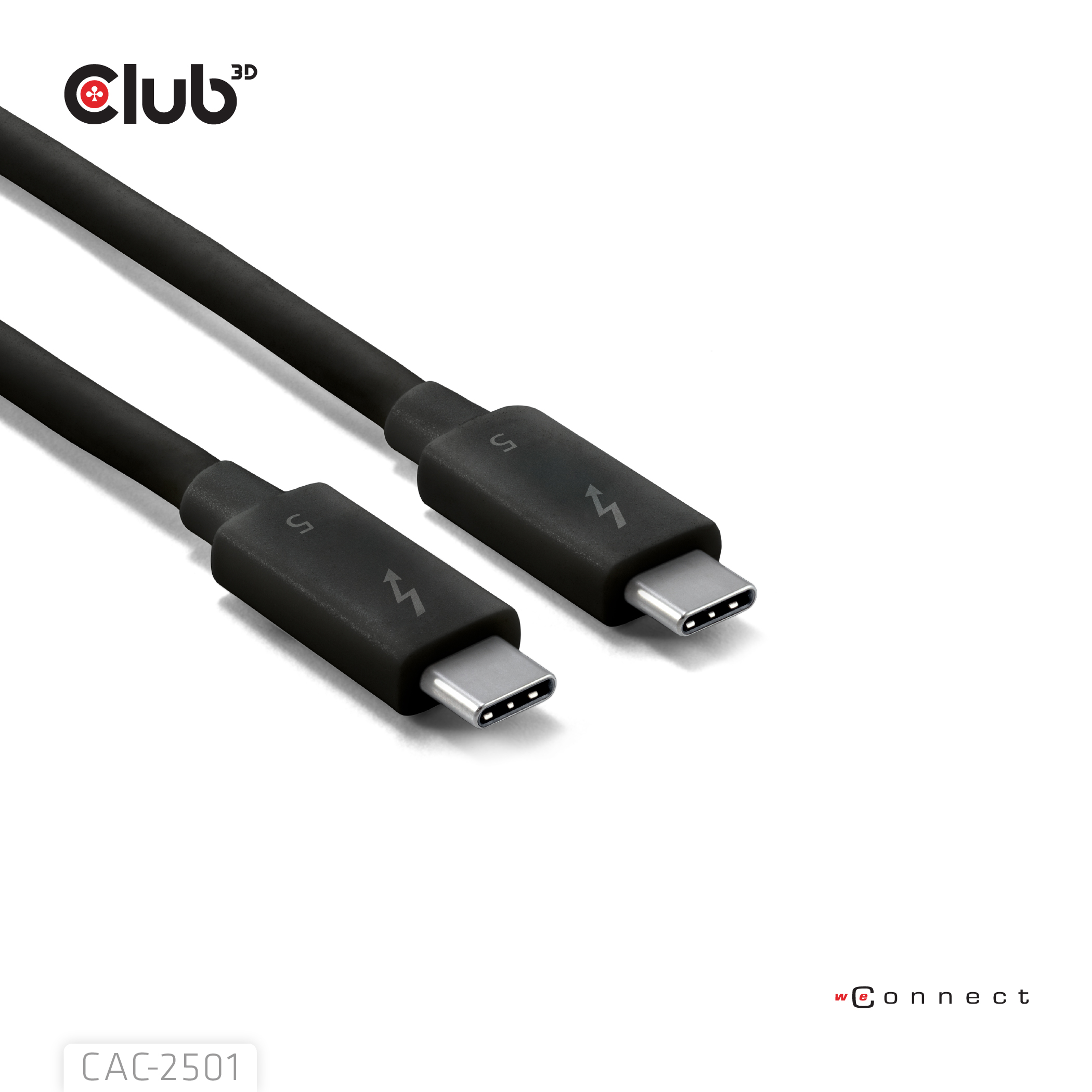 Club3D Kabel Thunderbolt5 zertifi. 8K240Hz/ 80/120Gbps 1m retail
