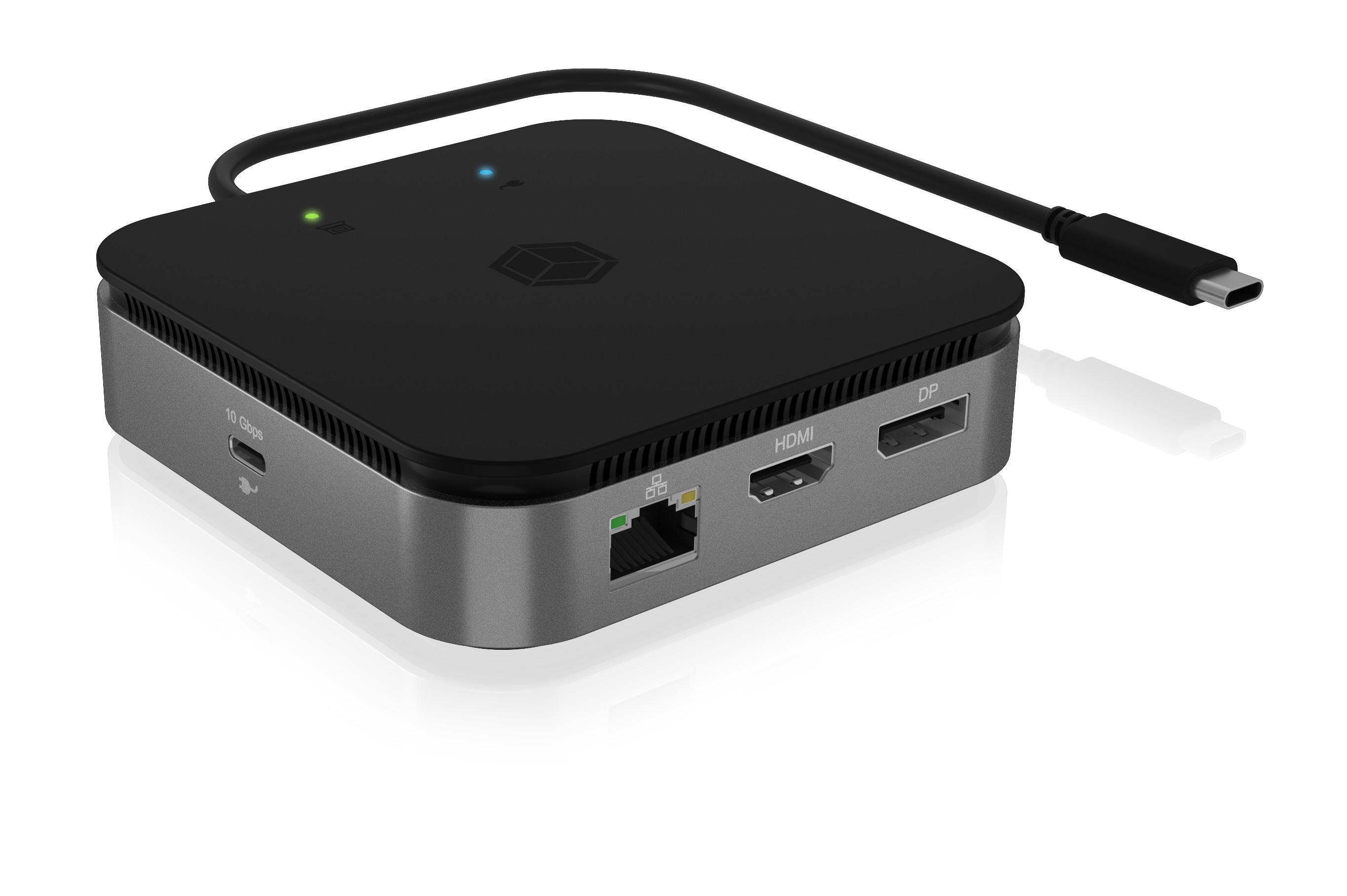 ICY BOX 7-in-1 USB4® DockingStation mit zweifacher Videoausgabe