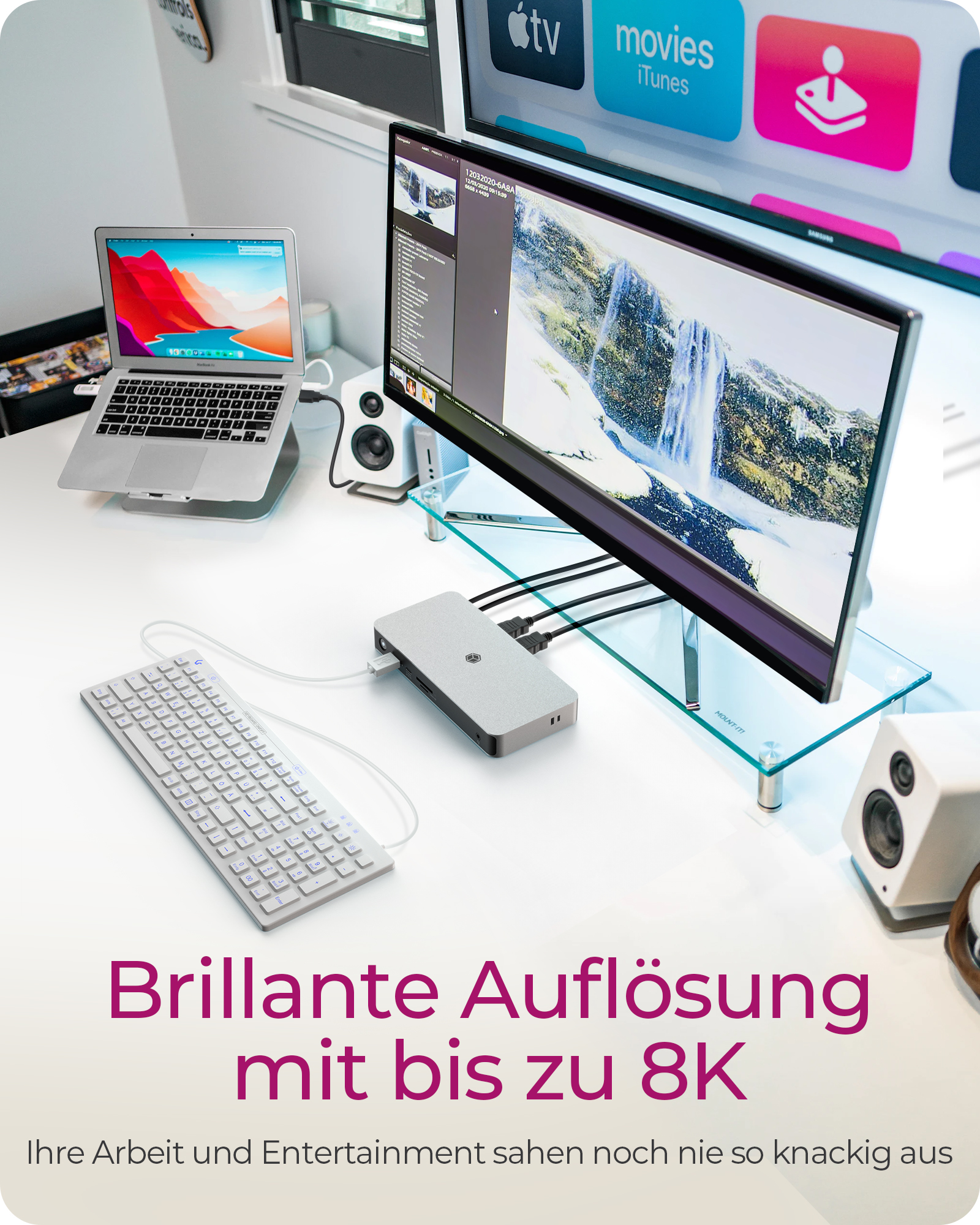 ICY BOX 10-in-1 USB4 Notebook DockingStation mit zweifacher Videoausgabe