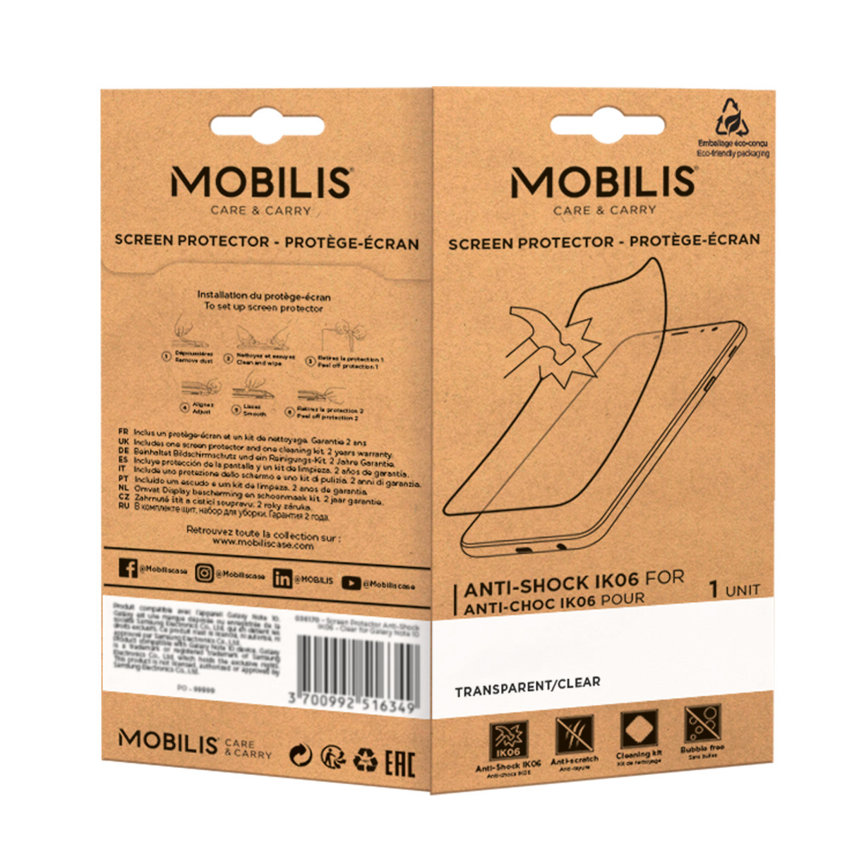 Mobilis Screen Protector anti shock IK06 Clear iPad Air 11