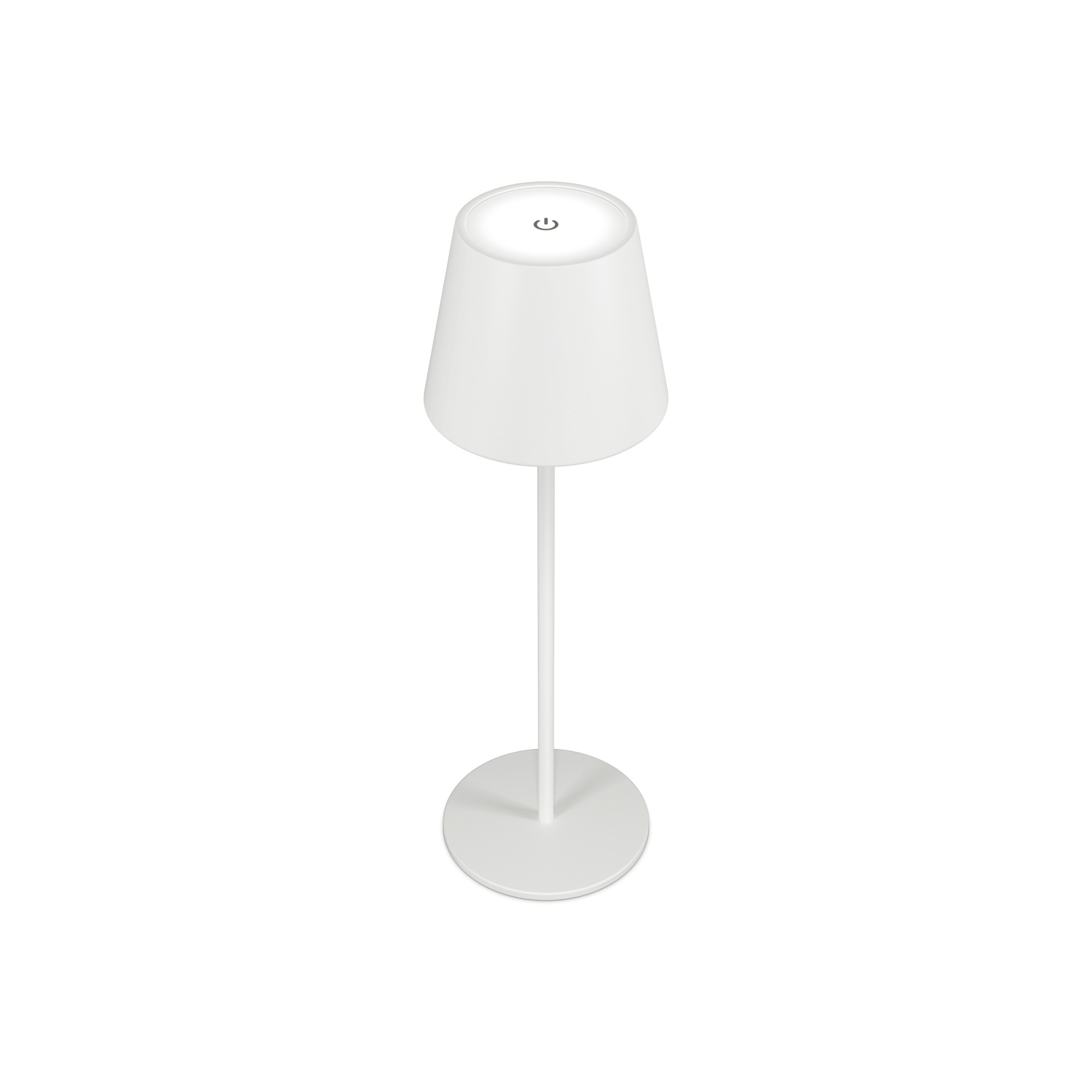 RealPower LED-Tischlampe dimmbar kalt/warm mit Akku,weiss LED