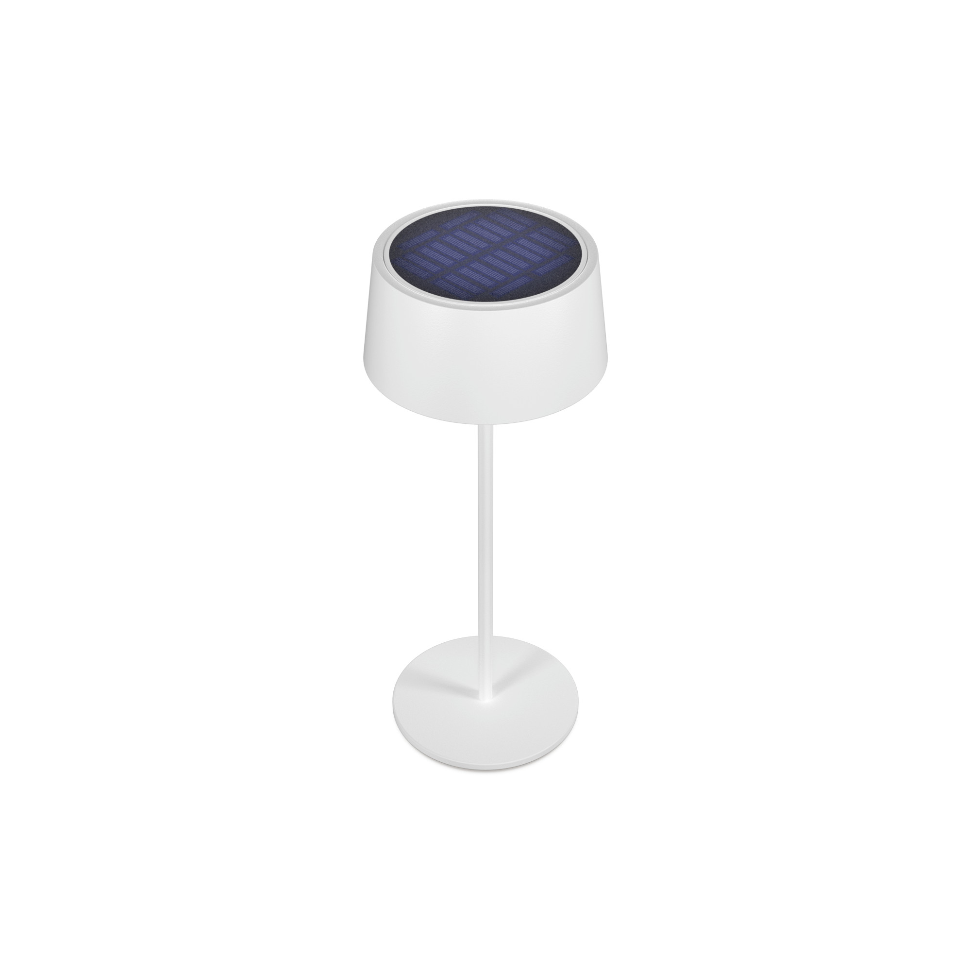 RealPower LED-Solar Tischlampe dimmbar  mit Akku,weiss LED