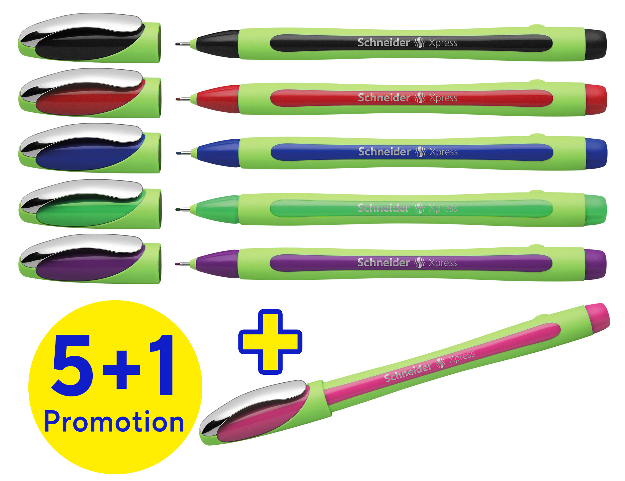 Schneider Fineliner Xpress 08 Karton-Etui 6 Stk.