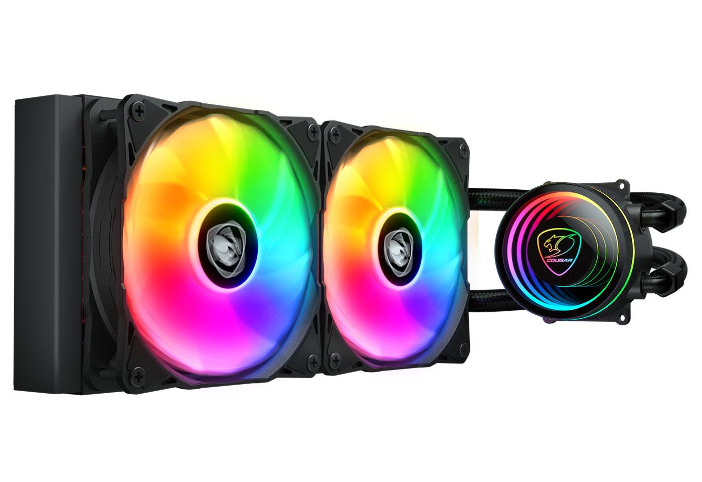 COUGAR CPU Wasserkühlung Poseidon Elite 240, ARGB, Schwarz Wasserkühler
