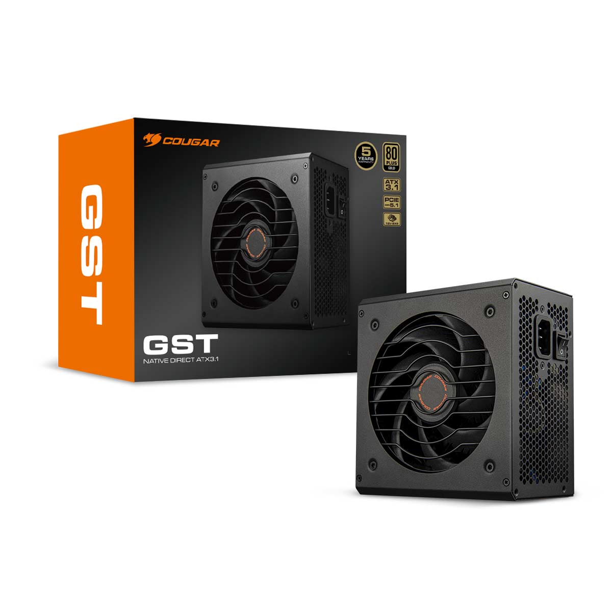 COUGAR Netzteil GST 850W ATX3.1 / 80 Plus Gold Netzteile PC