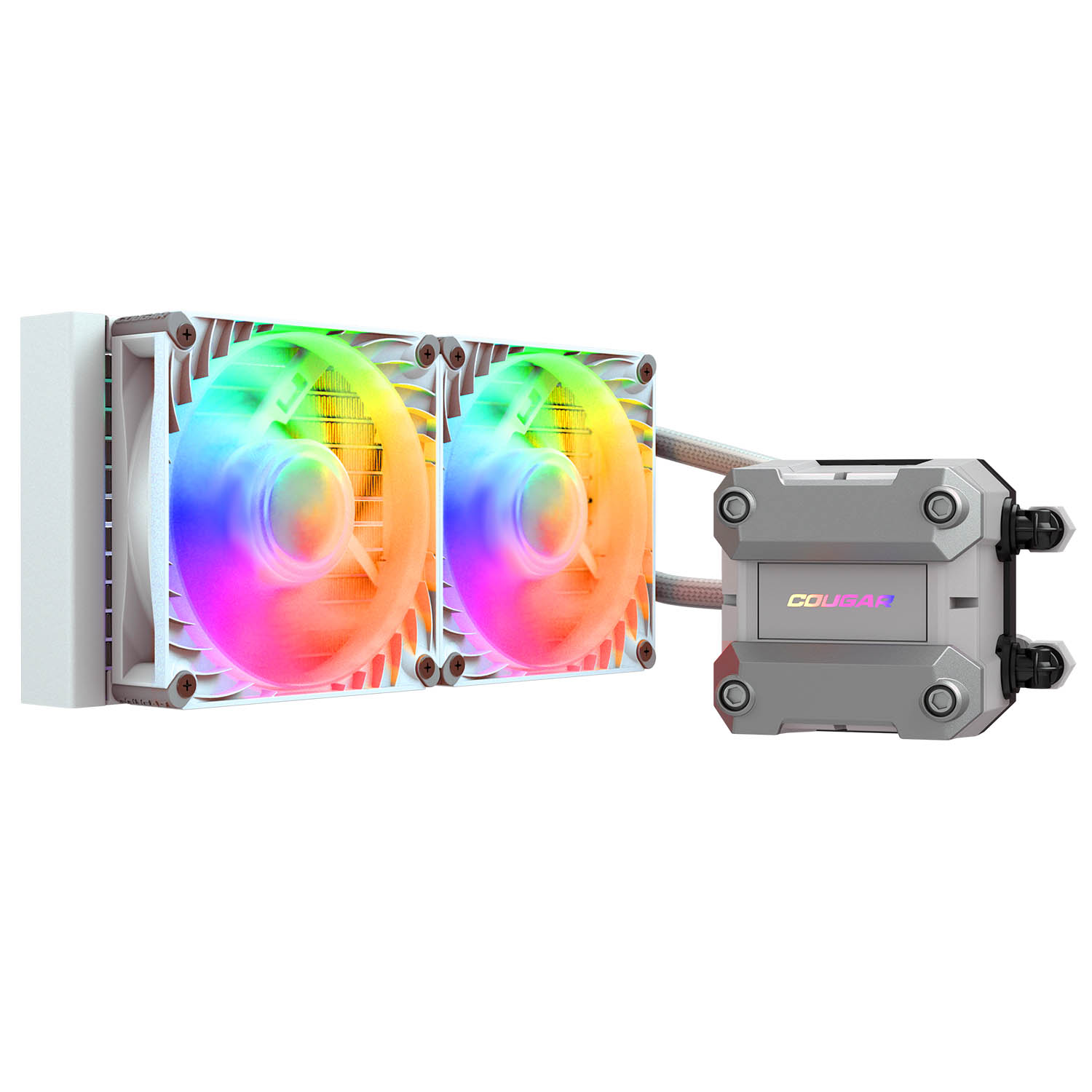COUGAR CPU Wasserkühlung Poseidon Ultra 240, ARGB, Weiß Wasserkühler