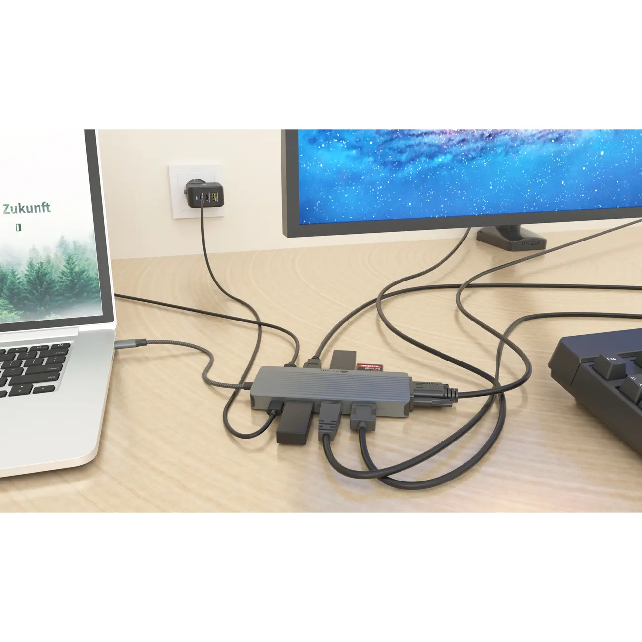 Dockingstation IcyBox PD 10 in 1 1xHDMI 1xVGA USB-C Dockingstation
