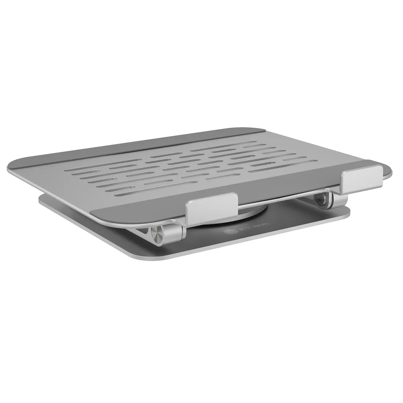Notebookhalter IcyBox rotierend höhenverstellbar Aluminium