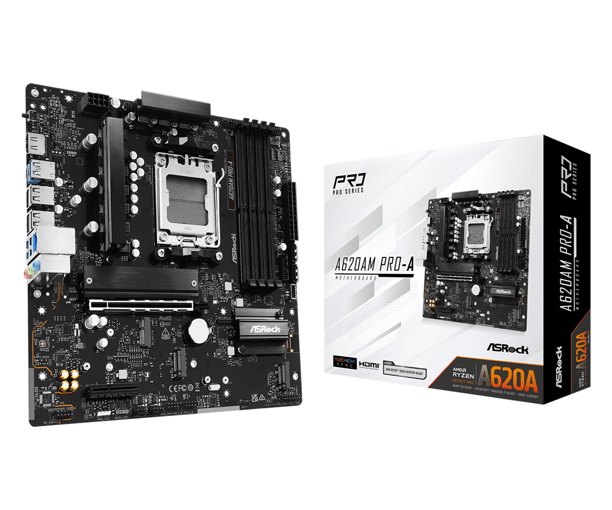 ASRock A620AM Pro-A              AM5 mATX HDMI          DDR5 ret