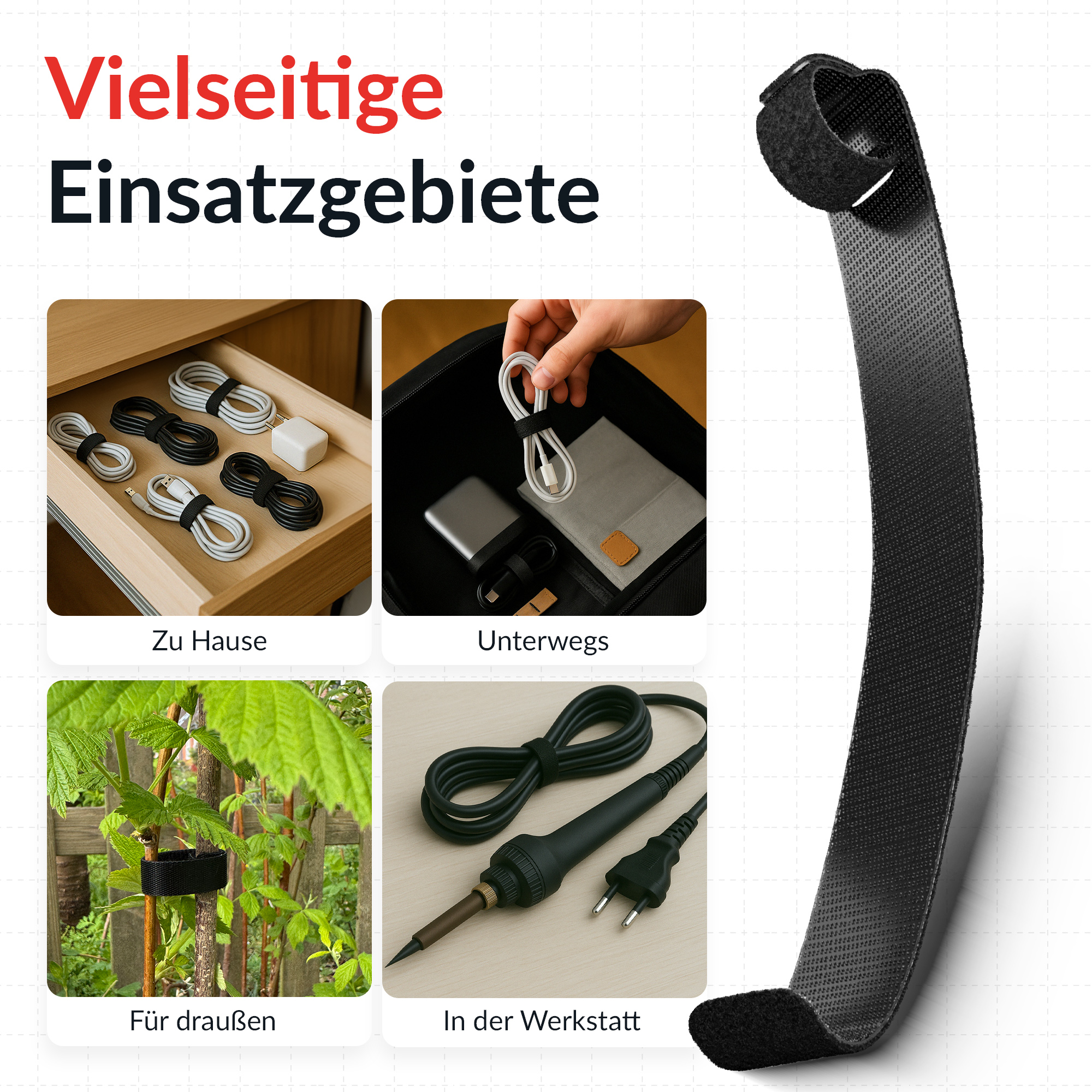 LTC Klettkabelbinder ProBasic50er Set z Bündeln & Ordnen sch