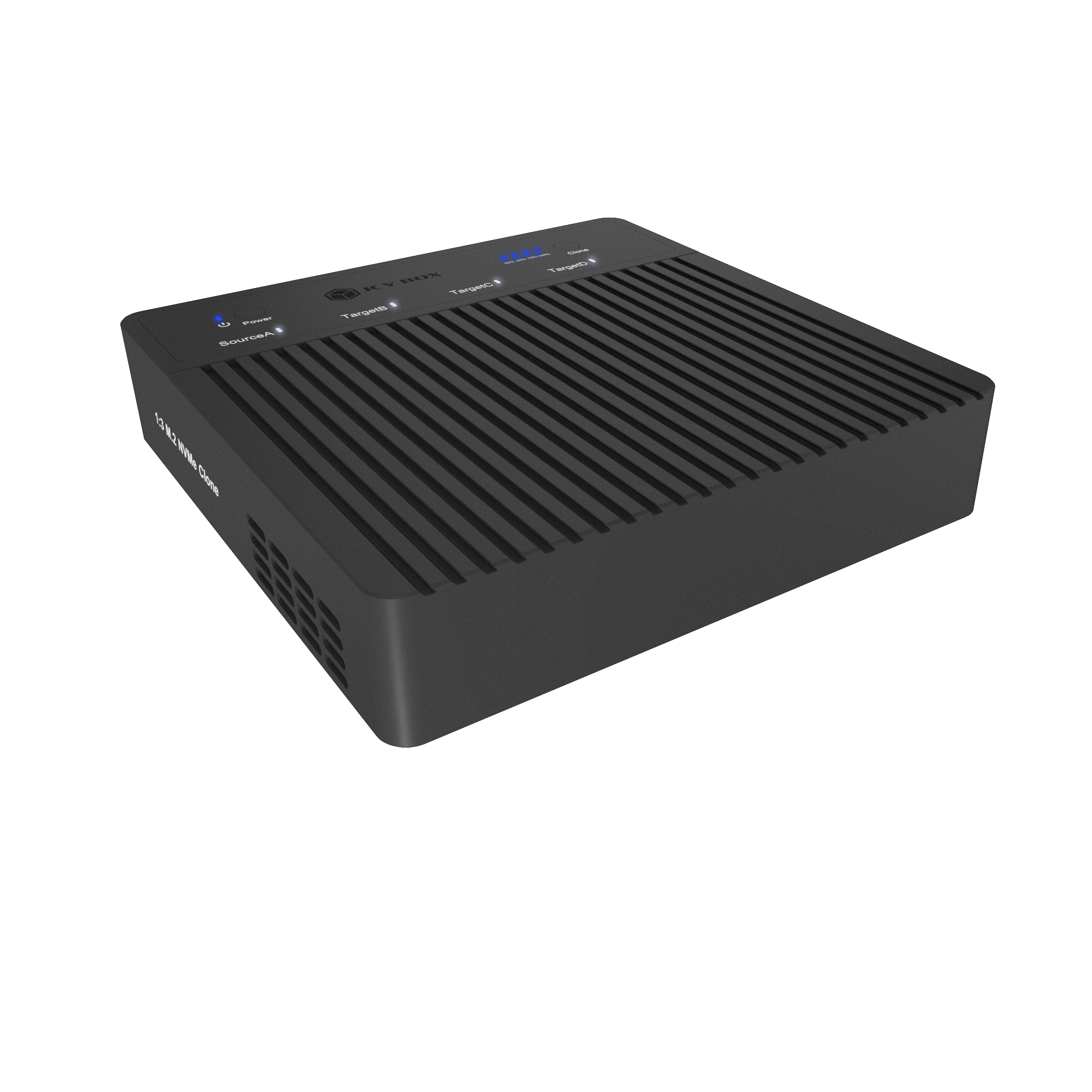 4 fach Clone und DockingStation IcyBox für M.2 NVME SSDs