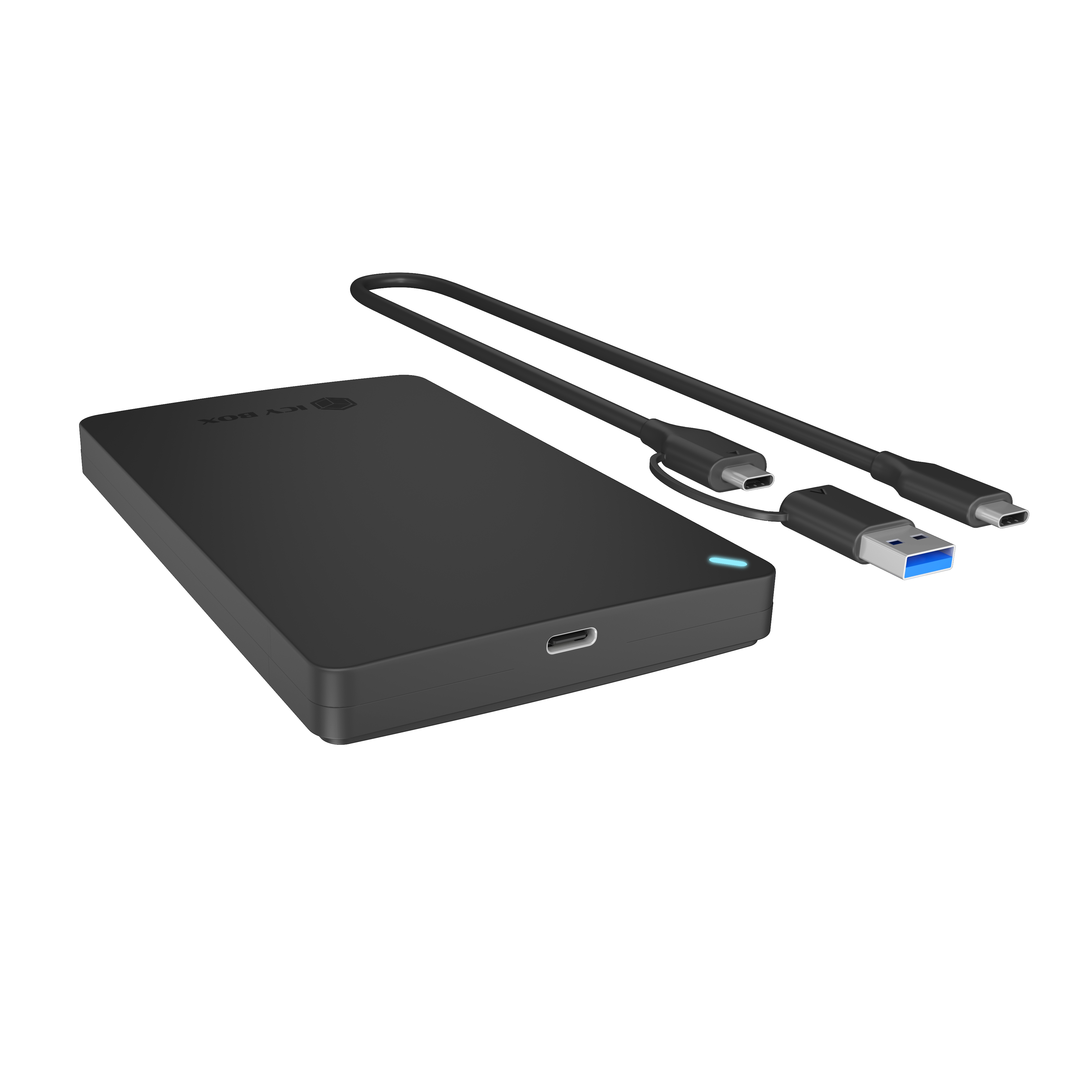 Geh. IcyBox ext. 2.5" SATA USB 3.2 Gen 2 werkzeuglos