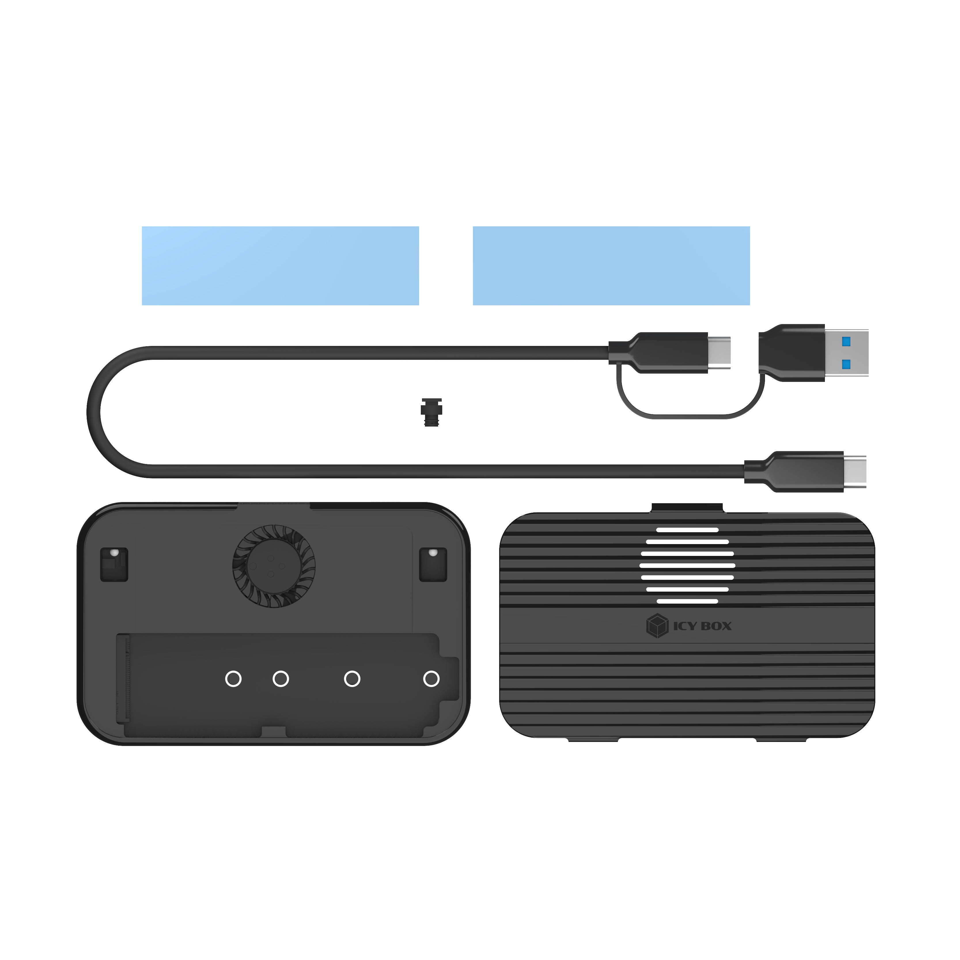 Dockingstation IcyBox 7 in 1 magn. M.2 SSD Schacht