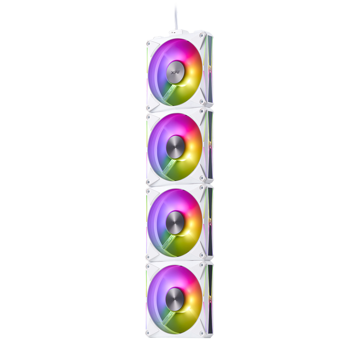 Lüfter XPG HURRICANE MAG 120 (120mm ARGB PWM Fan 4er Pack)WH retail