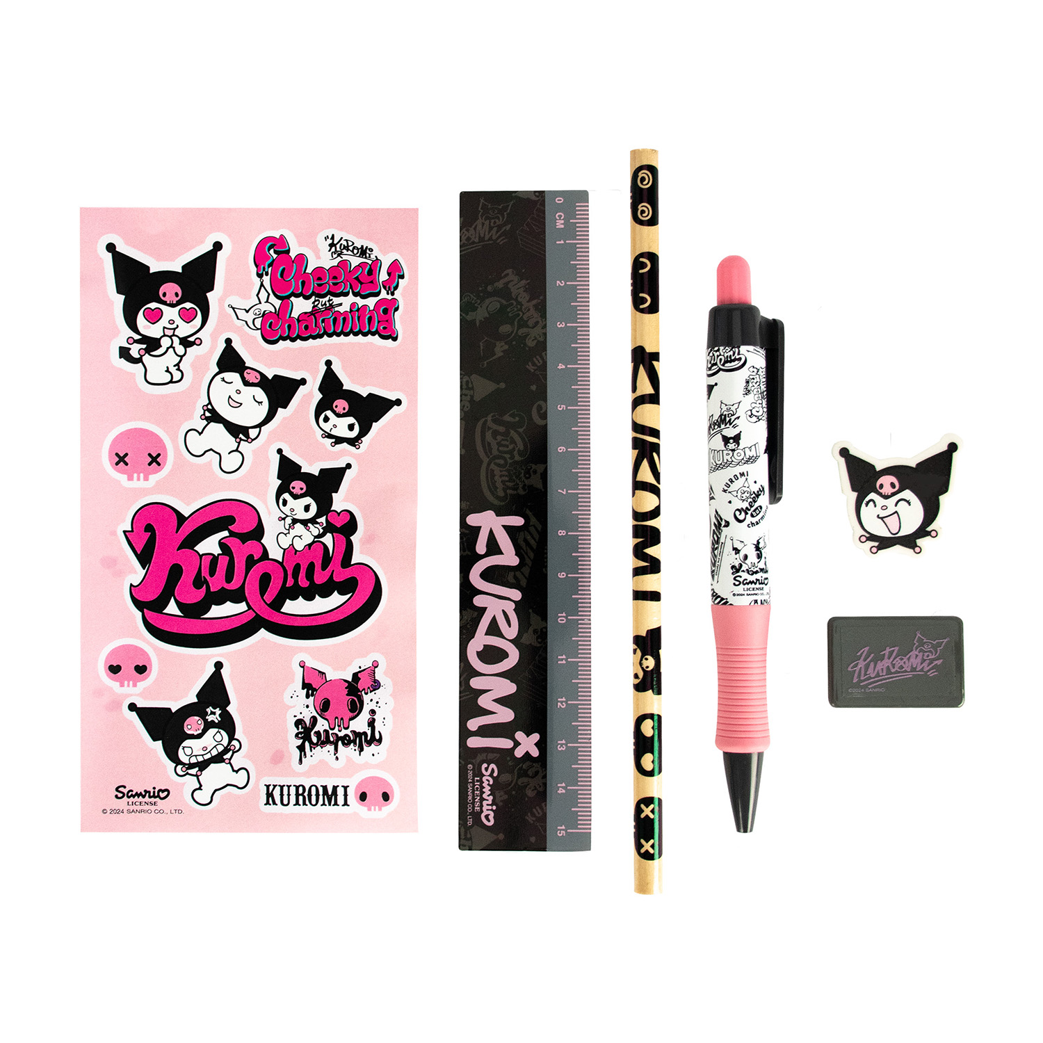 BlueSkyStudios Sanrio Schreibwarenset Kuromi 6teilig