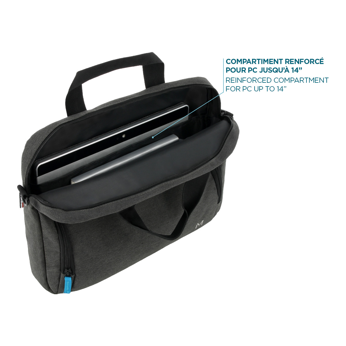 Mobilis TheOne Basic Briefcase Toploading 11-14'' darkgrey