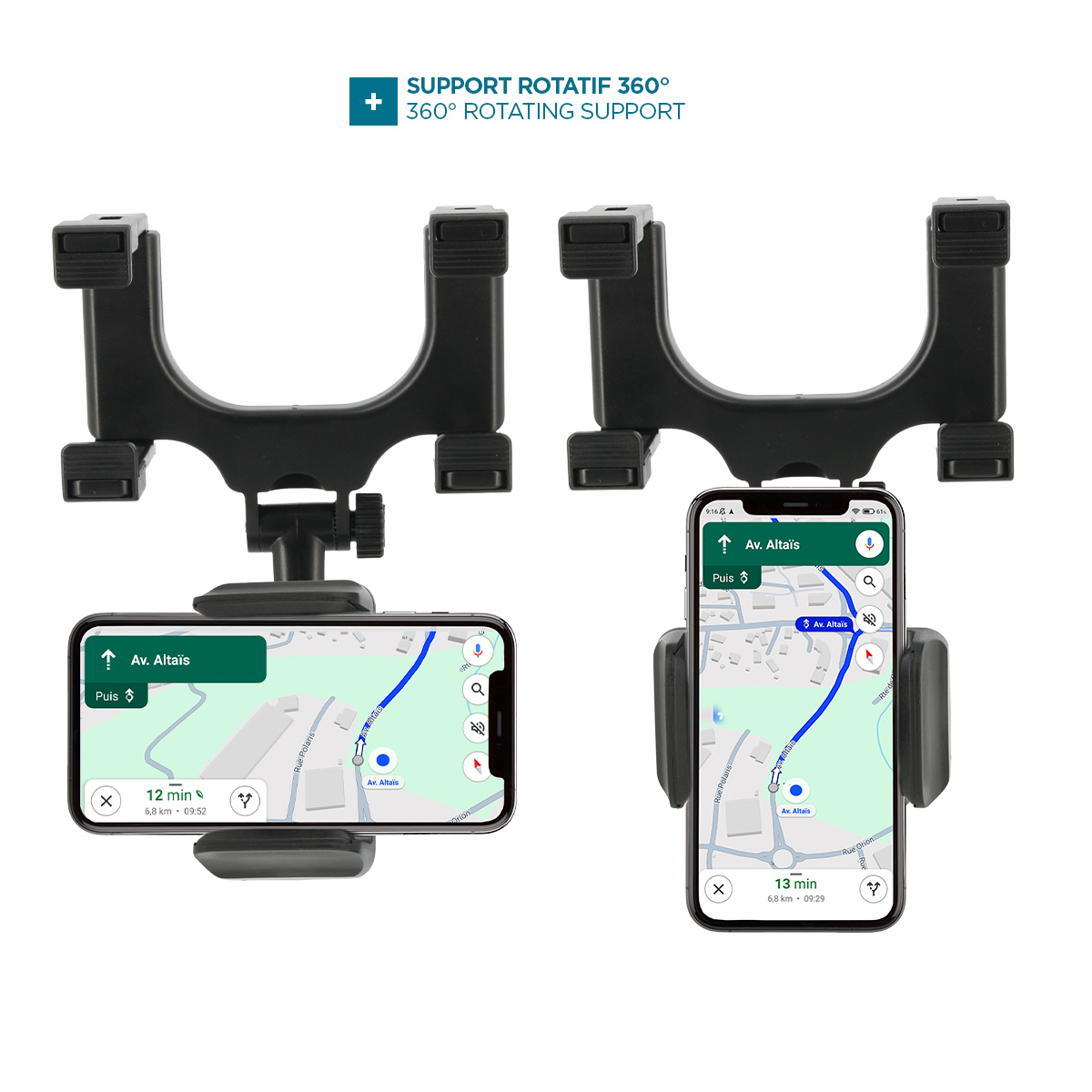 Mobilis Universal Car Rear Mirror Mount for Smartphone
