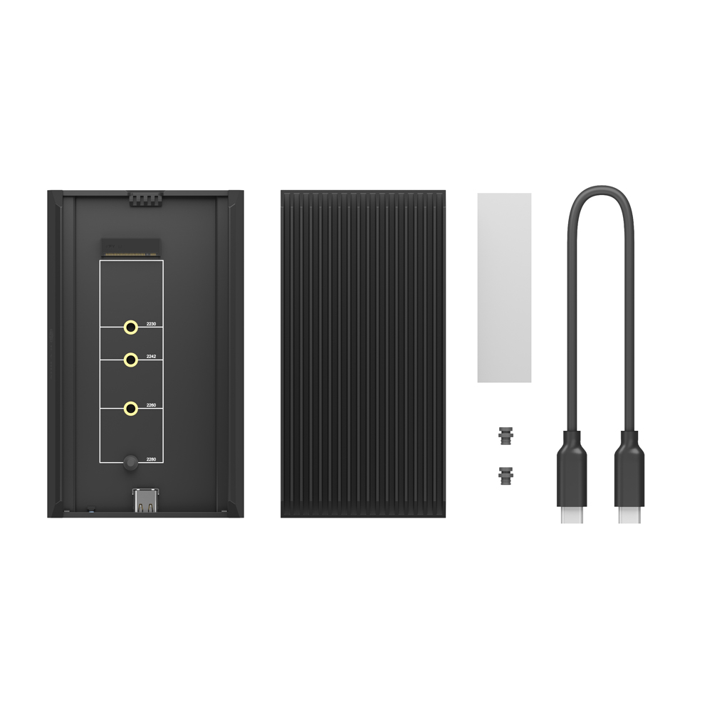 Geh. IcyBox für NVMe M.2 SSD zu Type-C USB 4