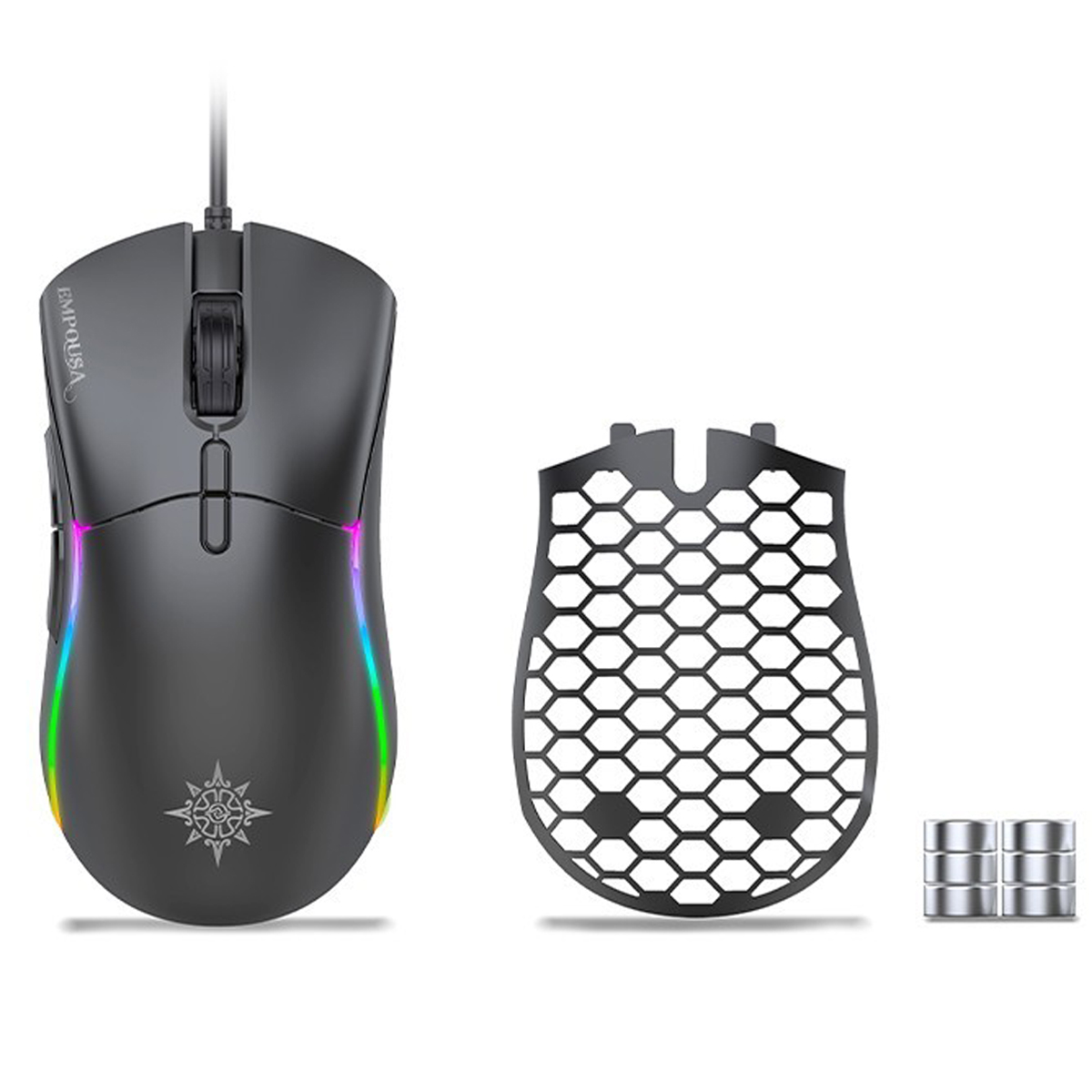 INCA Gaming Maus RGB/10000DPI/ 7Tasten/USB     1.80m schwarz retail
