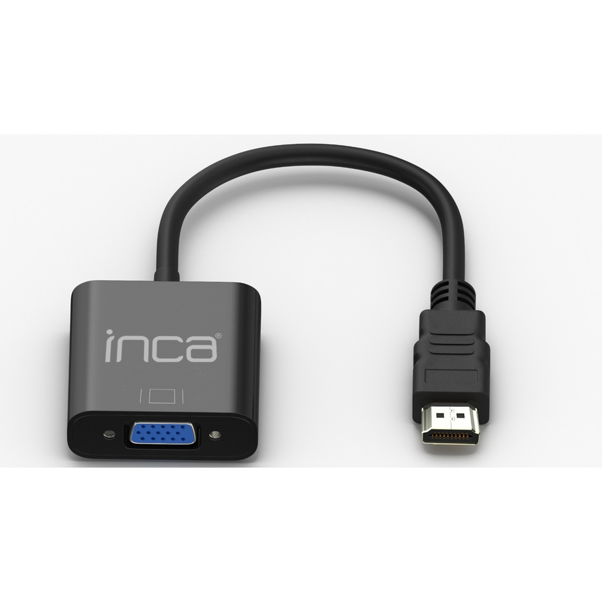 INCA Adapter HDMI->VGA +3.5mm AUX St/Bu FHD@ 60Hz 0.20m sw retail