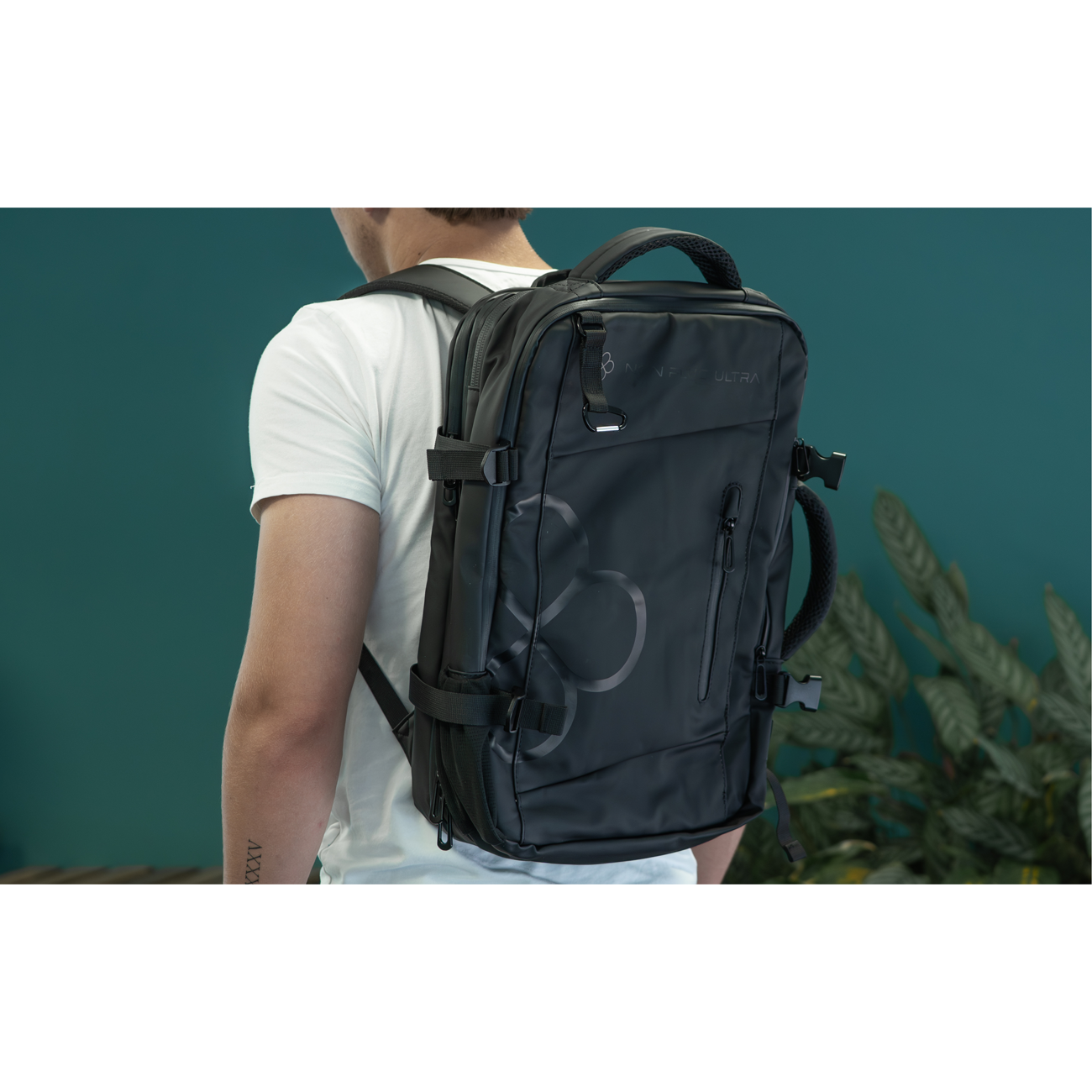 ultron Rucksack NPU 17,schwarz/schwarz Notebook-Rucksack