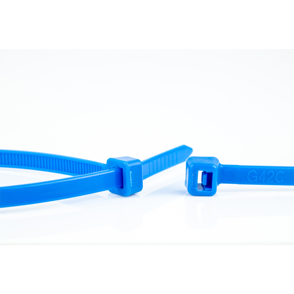 WKK Kunststoffkabelbinder Blau 100x2,5mm 100 St.