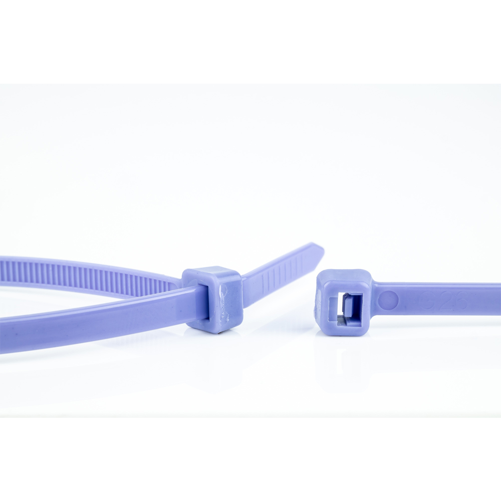 WKK Kunststoffkabelbinder Violett 300x3,6mm 100 St. Kennzeichnung und Befestigung