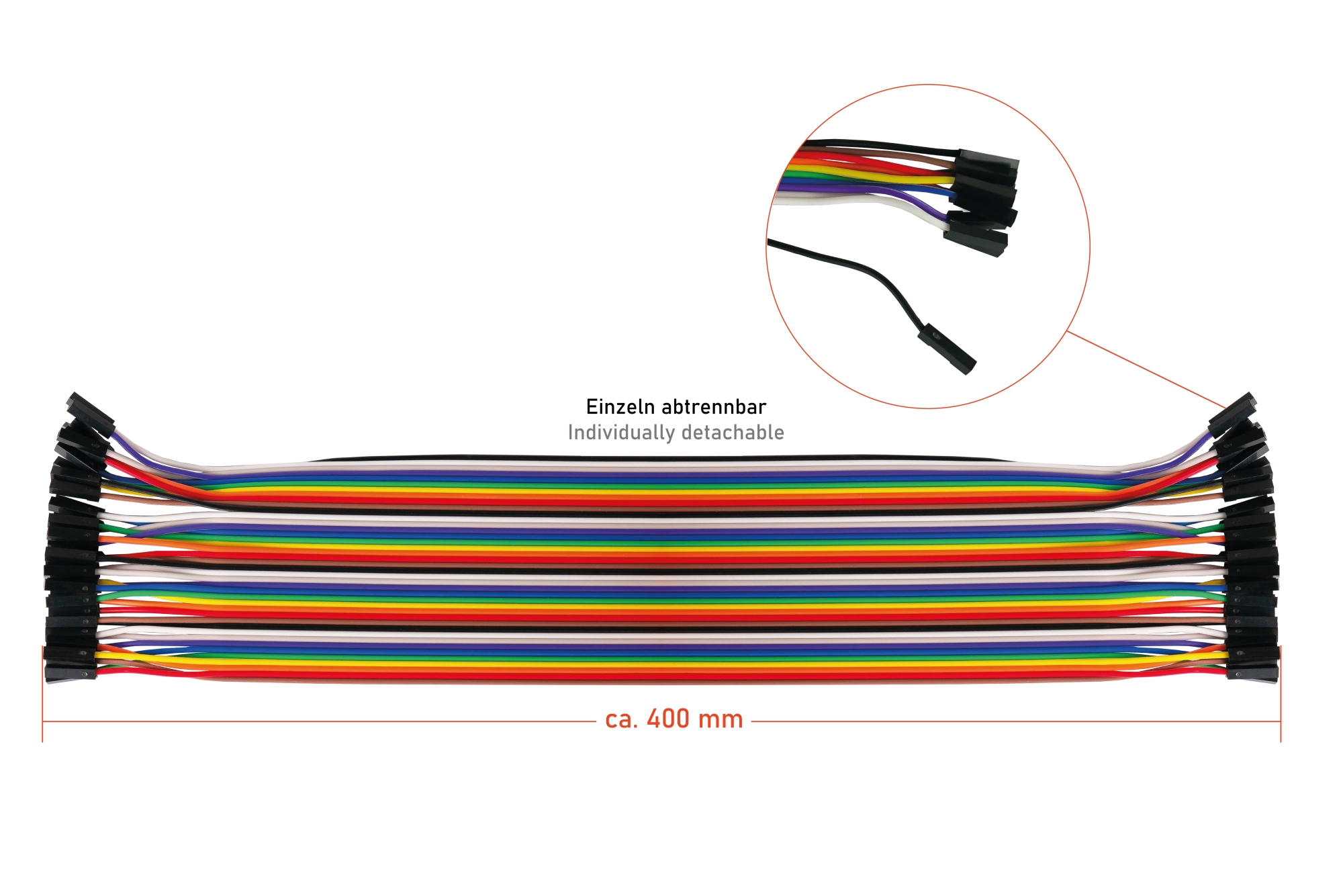 kabelmeister Jumper Wire 40-Pin, 3er BU-BU/ST-BU/ST, 40cm Kabel