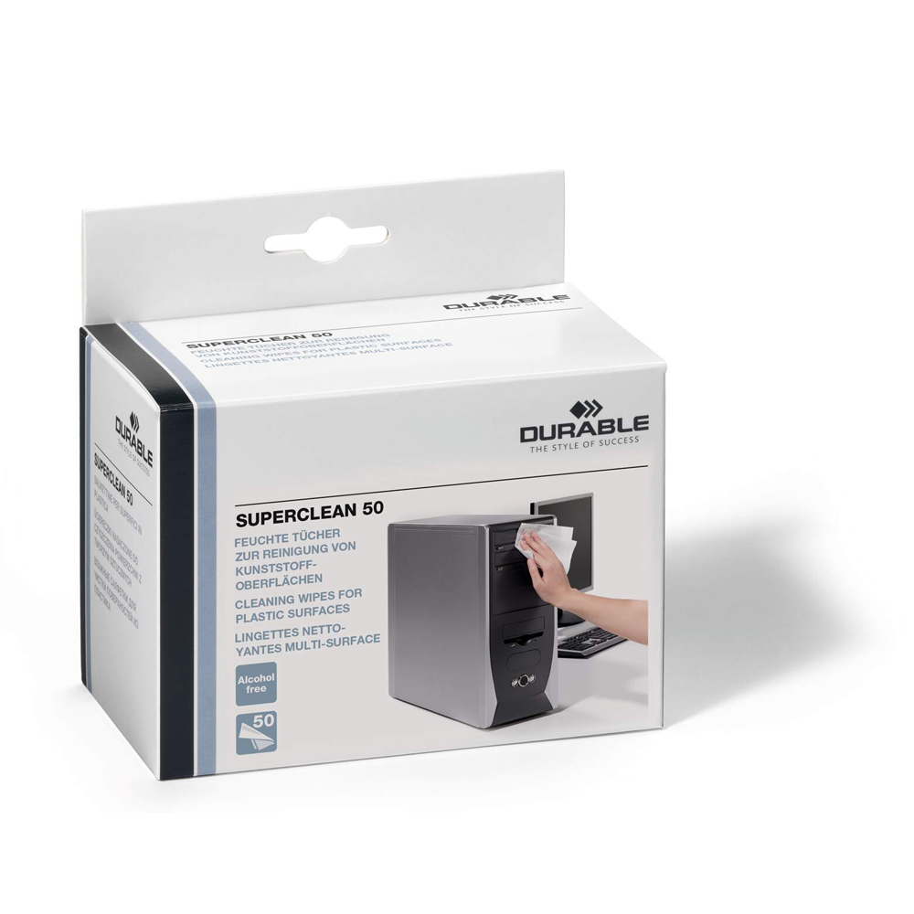 DURABLE SUPERCLEAN 50 Reiningungstücher 50 Stück