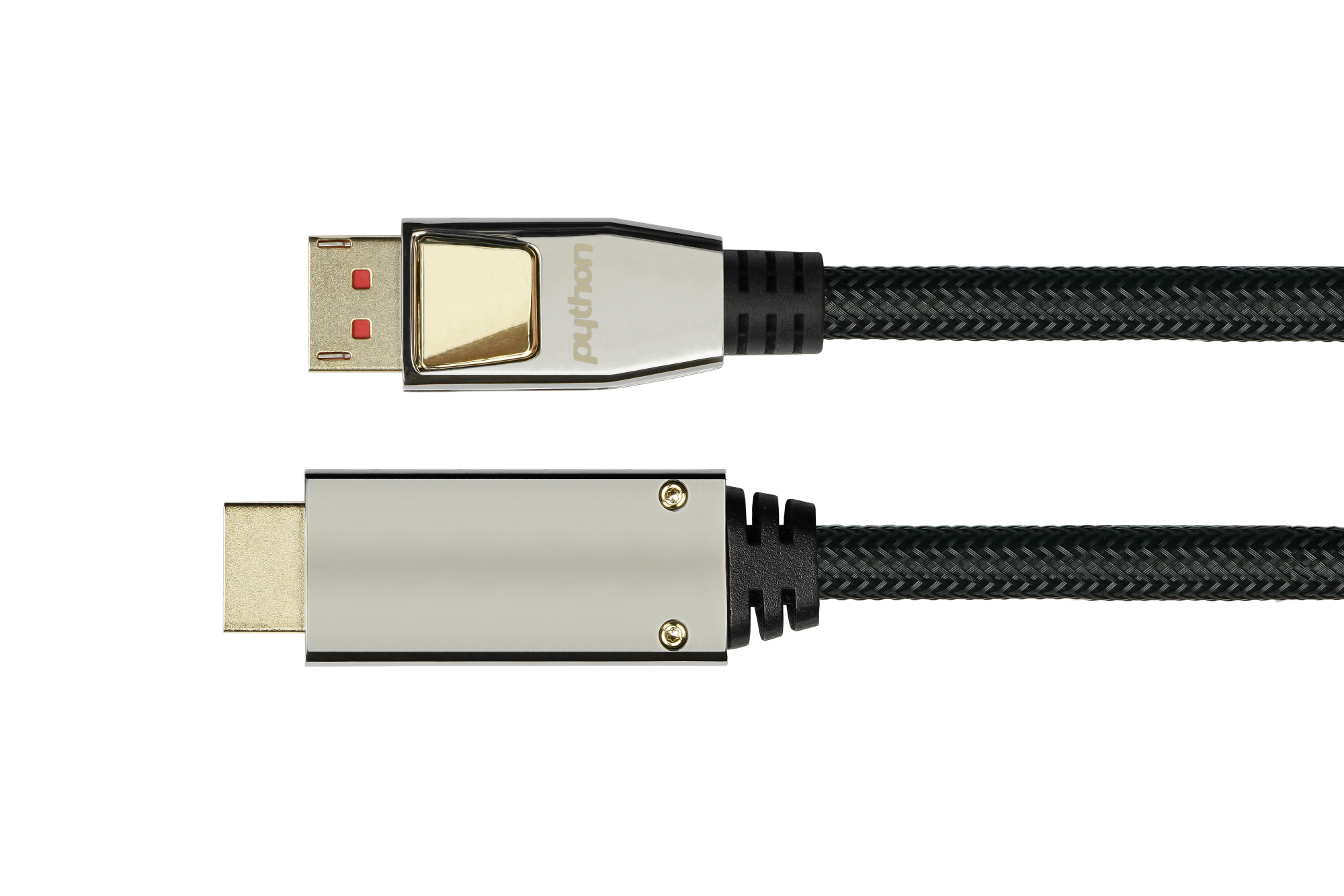 Python DisplayPort 1.4 an HDMI 2.0 Kabel Nylong. schwarz 2m