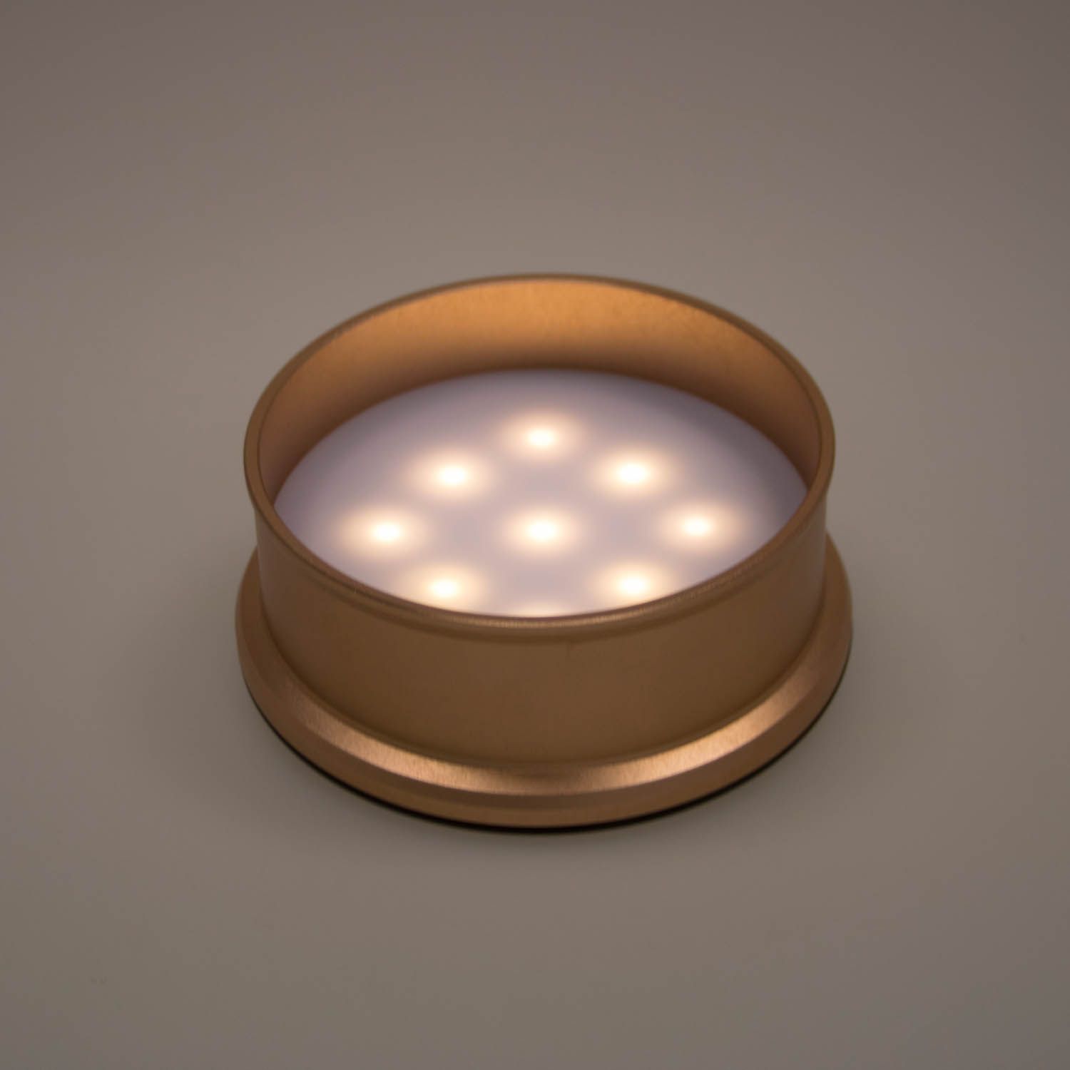 ThumbsUp! Flaschenuntersetzer mit Beleuchtung rosegold