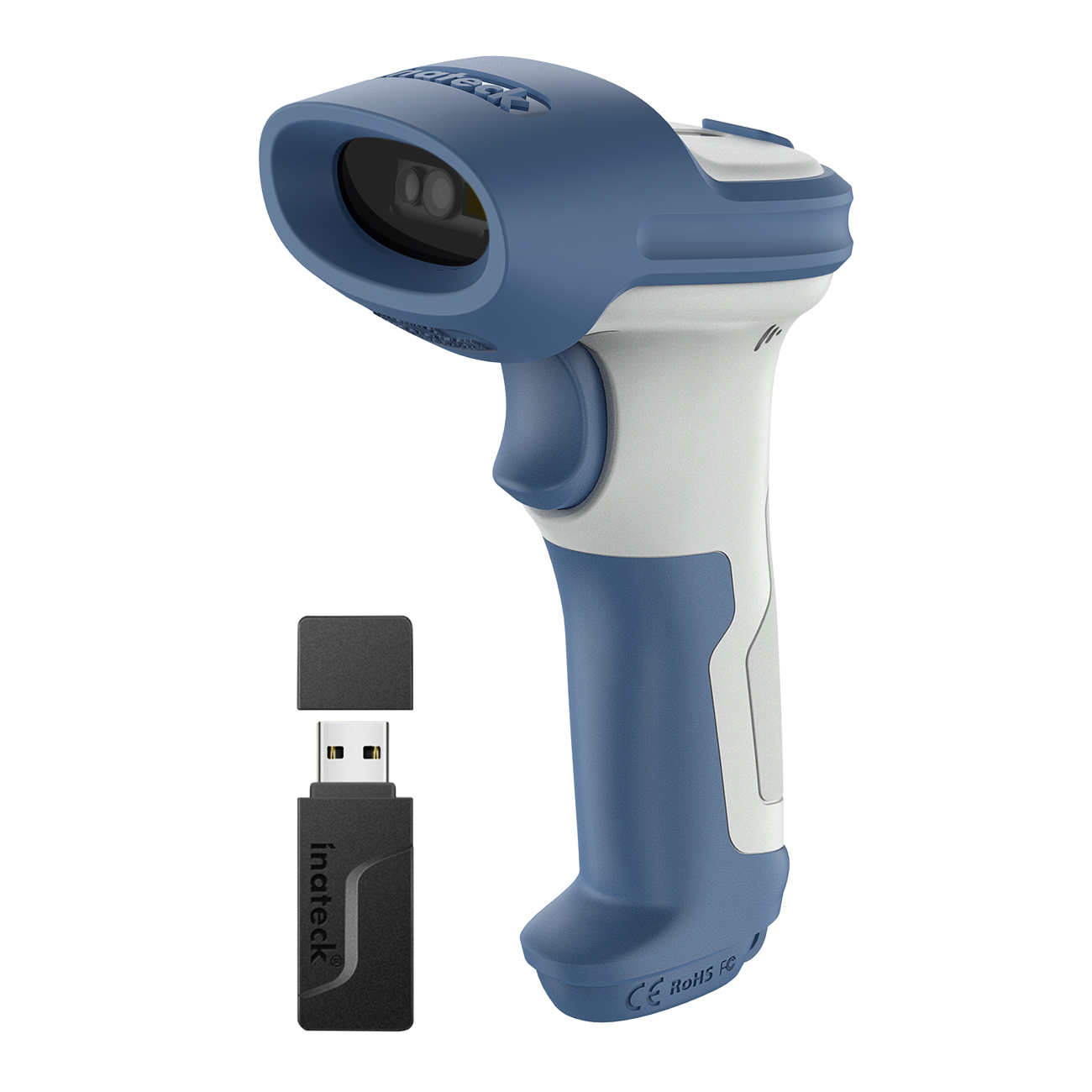 inateck Barcodescanner 73 white blue  Barcodescanner