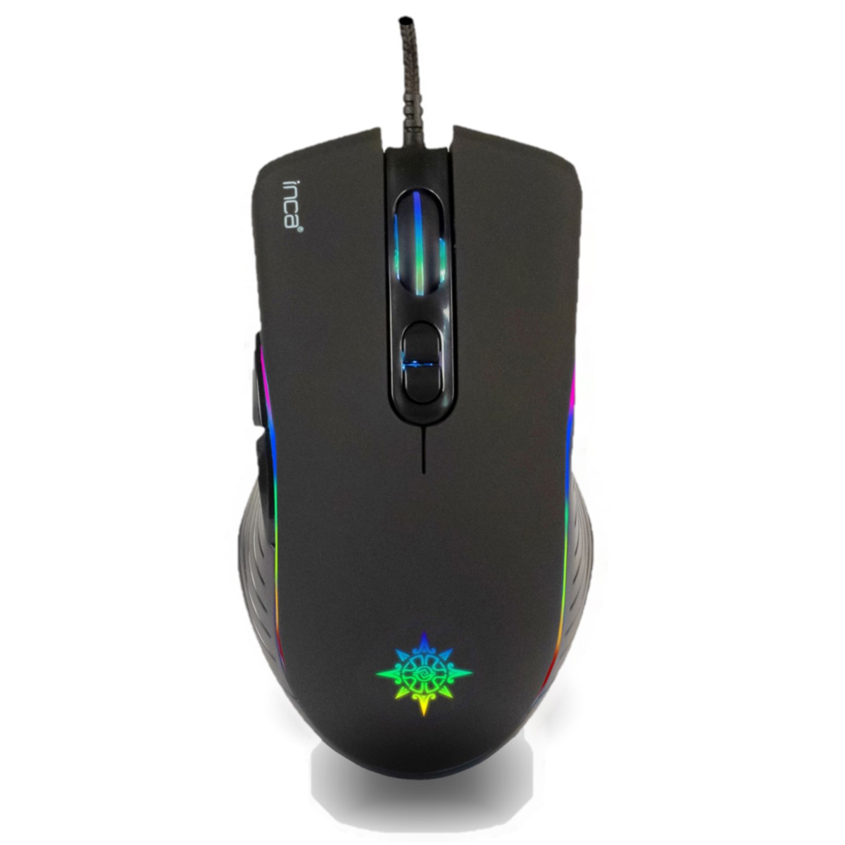 INCA Gaming Maus RGB/ 4800DPI/ 7Tasten/USB     1.50m schwarz retail Mäuse & Tastaturen