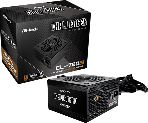 ASRock Challenger Series CL-750B 750W ATX 80+ Bronze   black ret