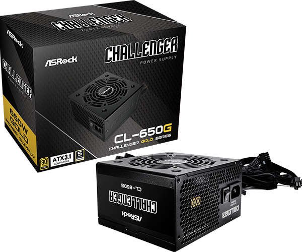 ASRock Challenger Series CL-650G 650W ATX 80+ Gold     black ret