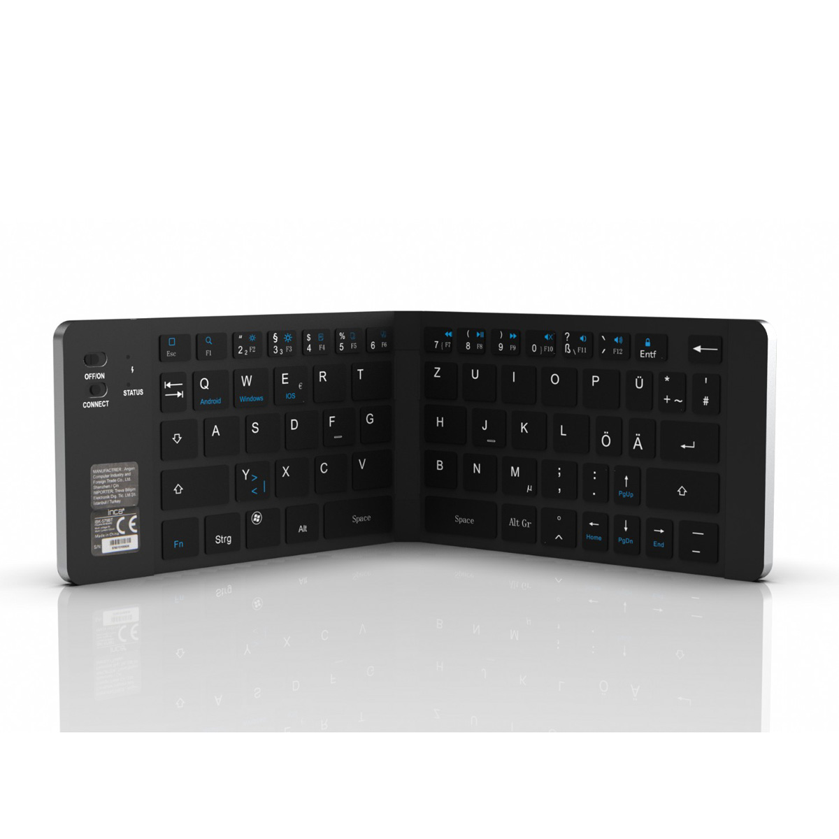 INCA Tas+Maus IBK-579BT BT 3.0 Faltbar DE-Layout retail